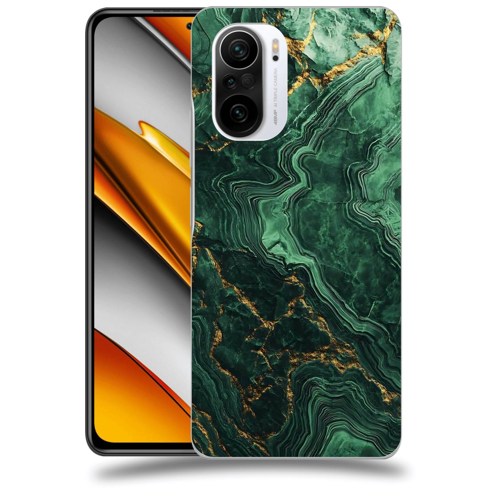 ACOVER Kryt na mobil Xiaomi Poco F3 - Golden Moss I