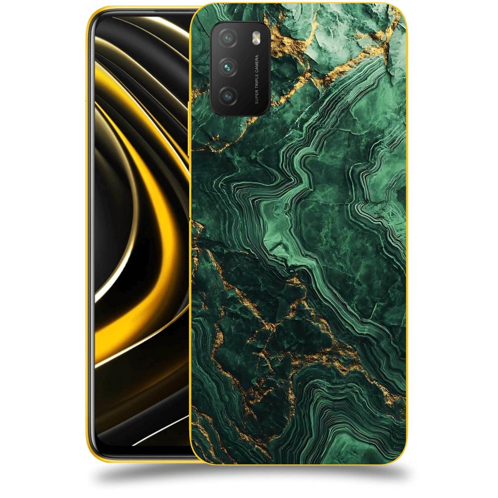 ACOVER Kryt na mobil Xiaomi Poco M3 - Golden Moss I