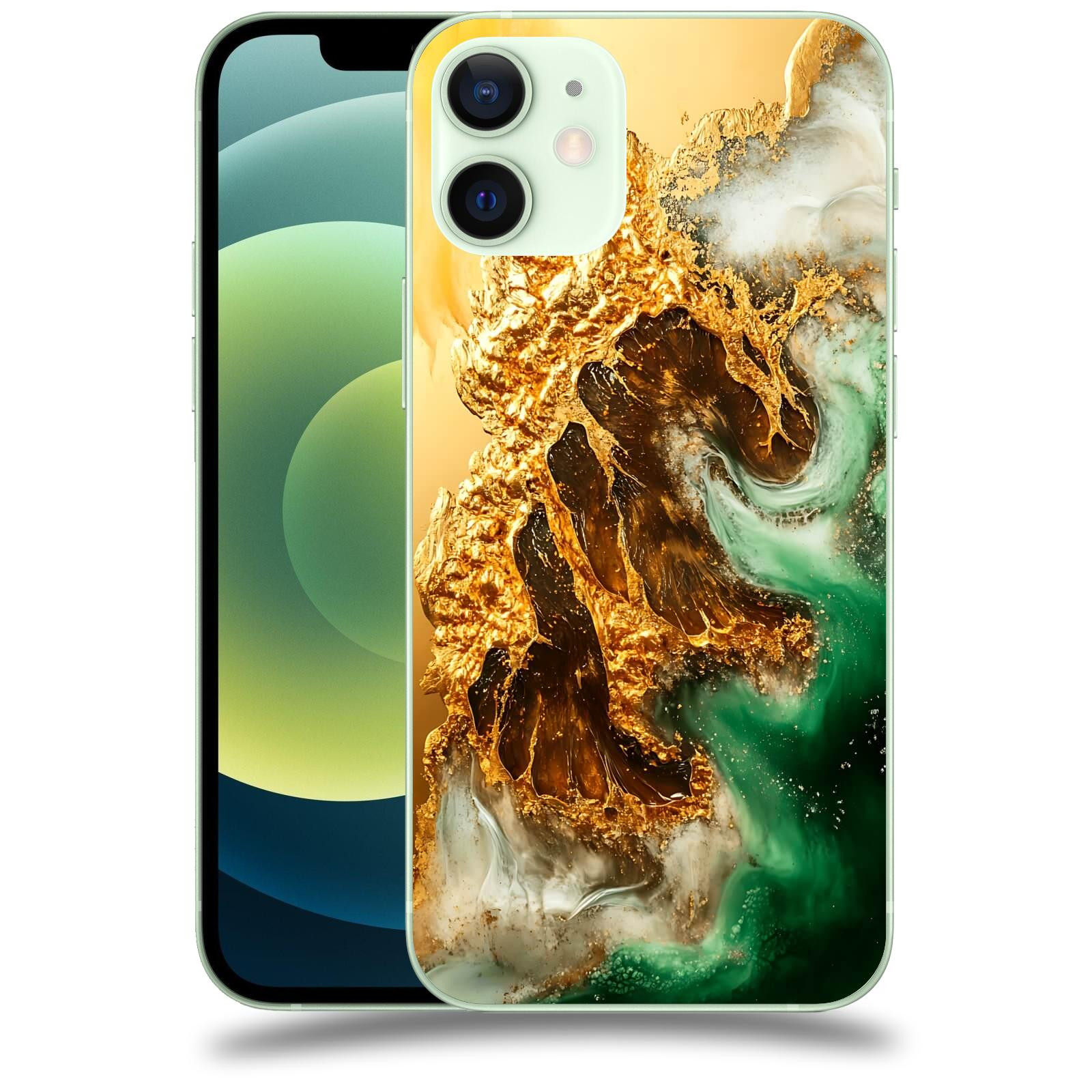 ACOVER Kryt na mobil Apple iPhone 12 mini - Golden Moss II