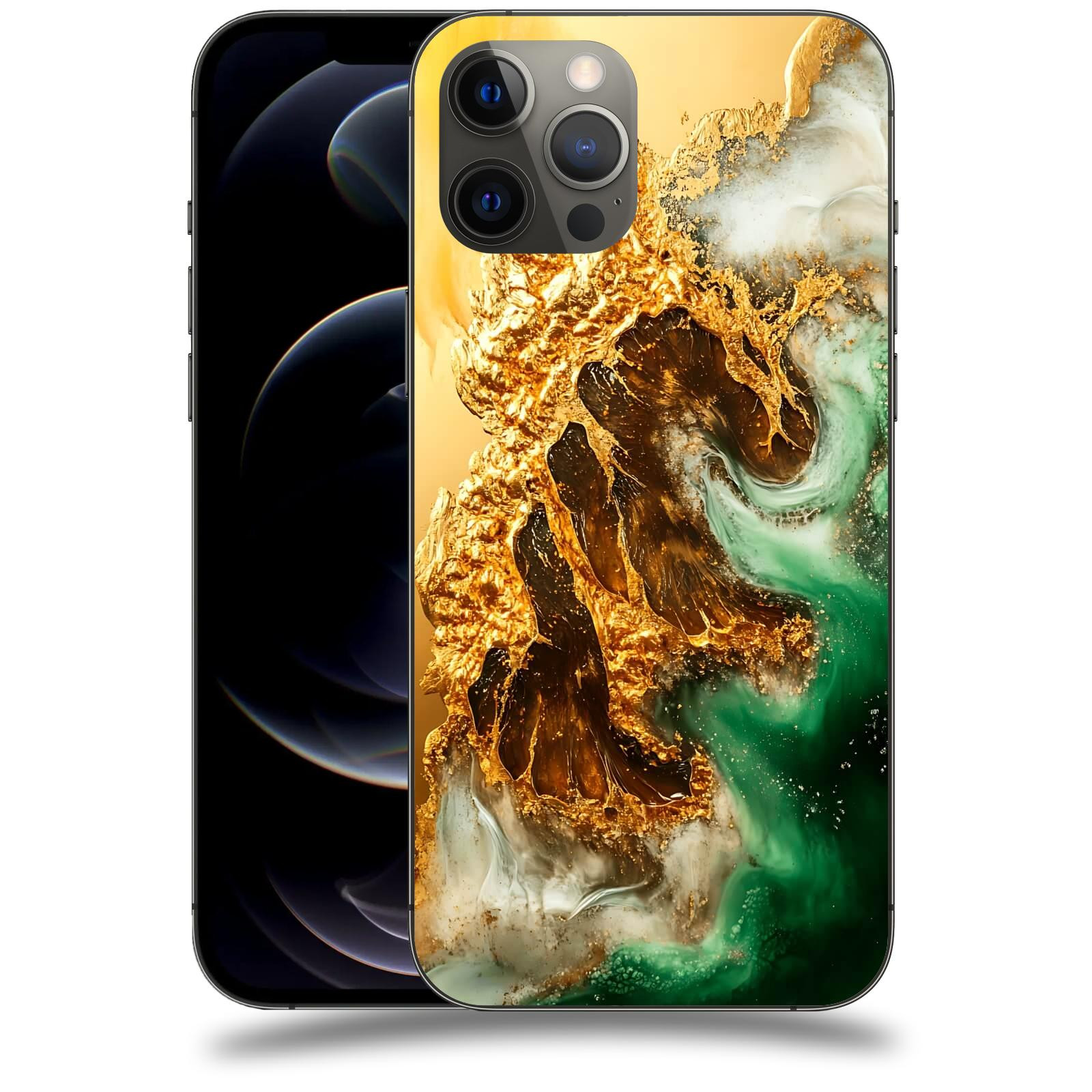 ACOVER Kryt na mobil Apple iPhone 12 Pro Max - Golden Moss II