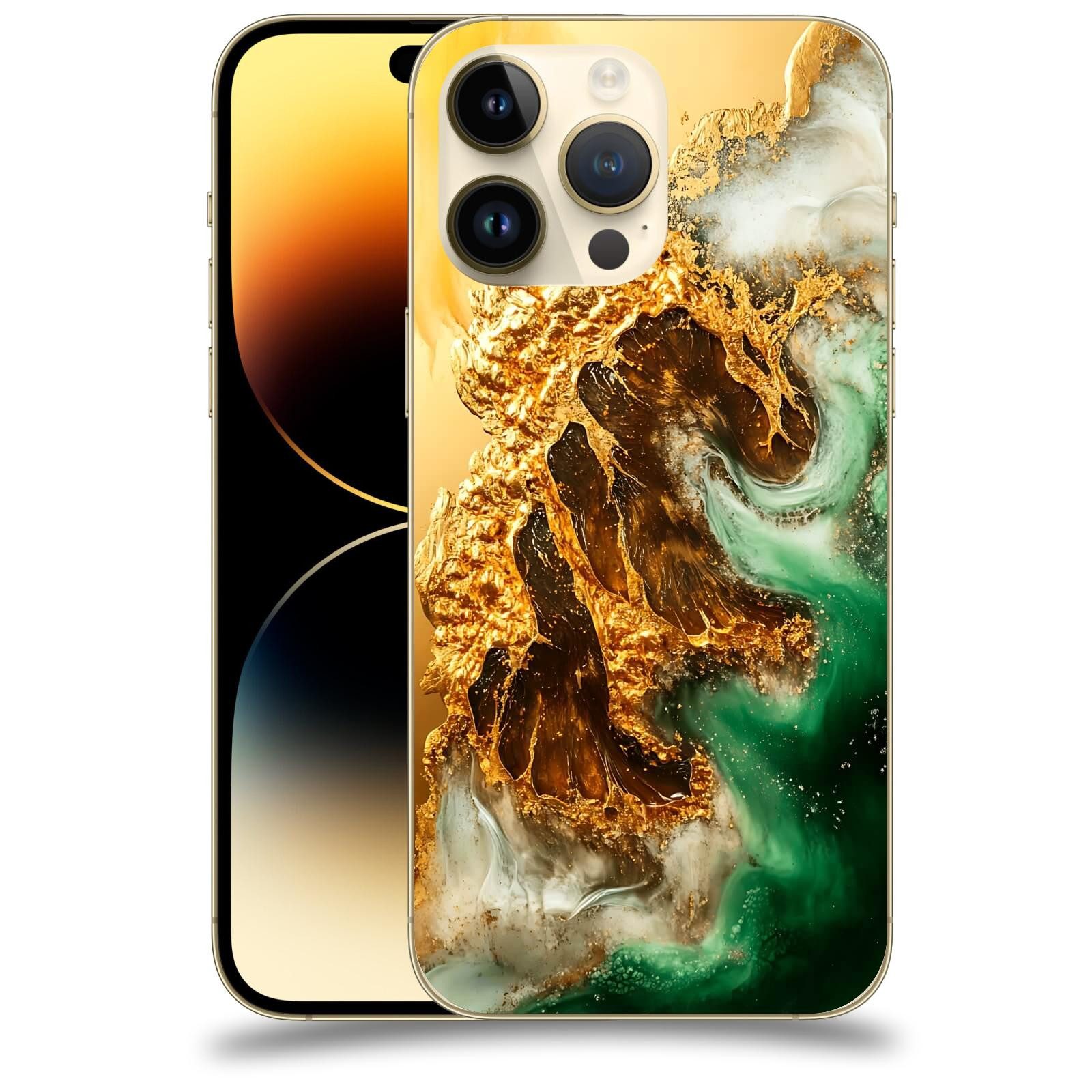 ACOVER Kryt na mobil Apple iPhone 14 Pro Max - Golden Moss II