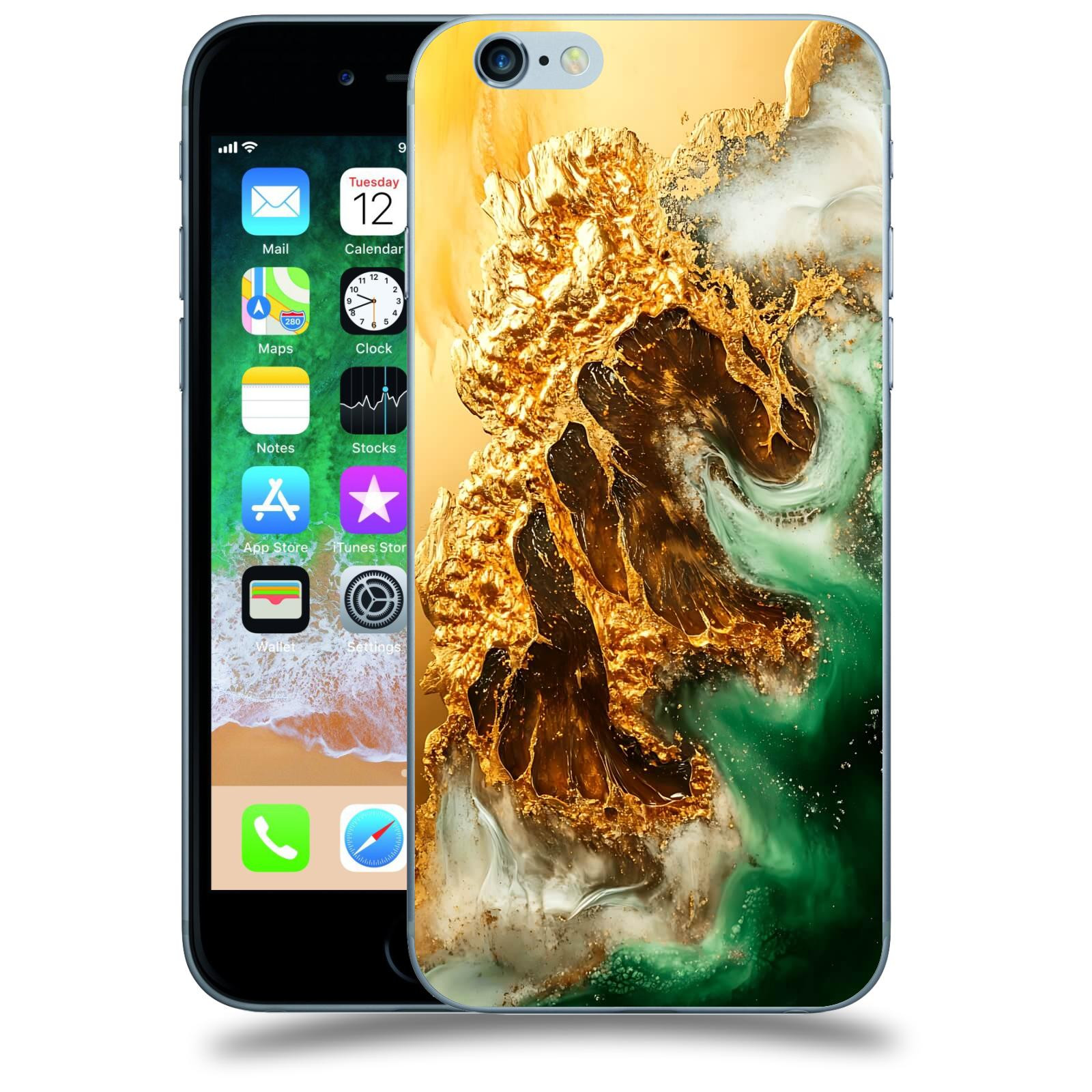 ACOVER Kryt na mobil Apple iPhone 6/6S - Golden Moss II