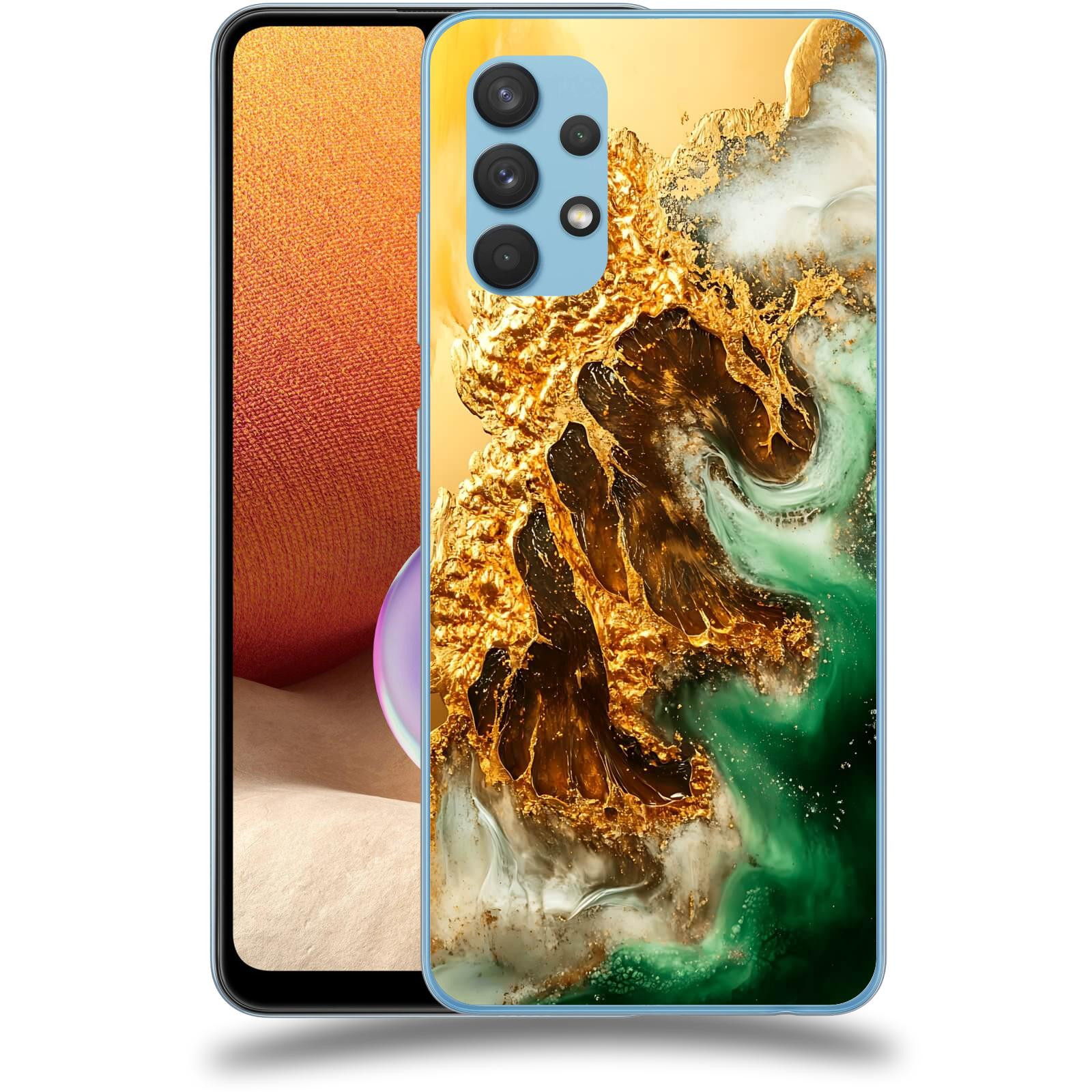 ACOVER Kryt na mobil Samsung Galaxy A32 4G SM-A325F - Golden Moss II