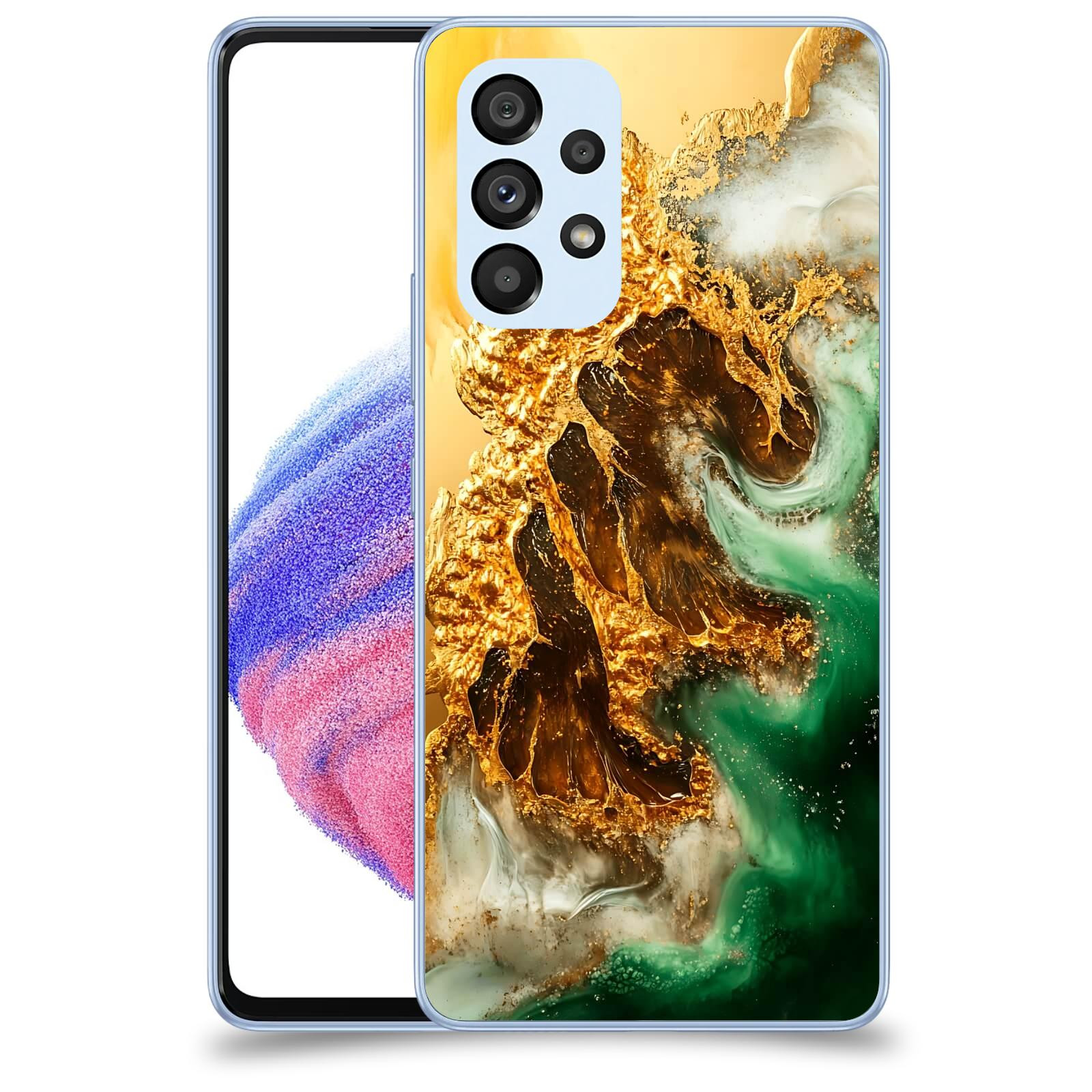 ACOVER Kryt na mobil Samsung Galaxy A32 5G A326B - Golden Moss II