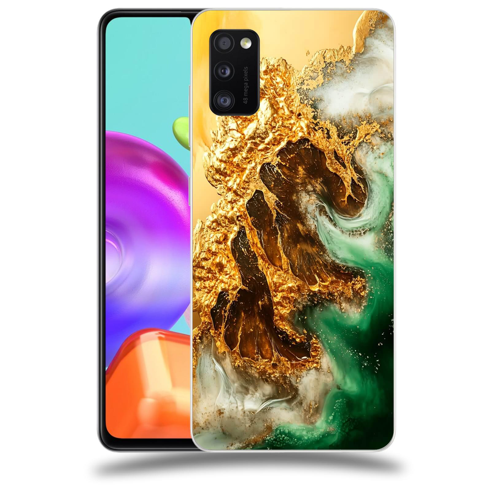 ACOVER Kryt na mobil Samsung Galaxy A41 A415F - Golden Moss II