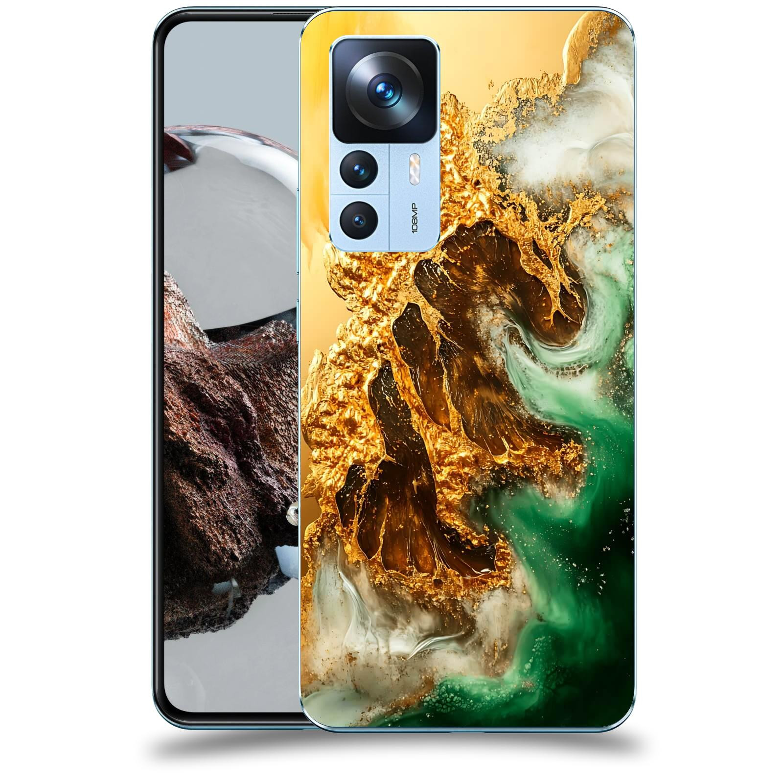 ACOVER Kryt na mobil Xiaomi 12T - Golden Moss II