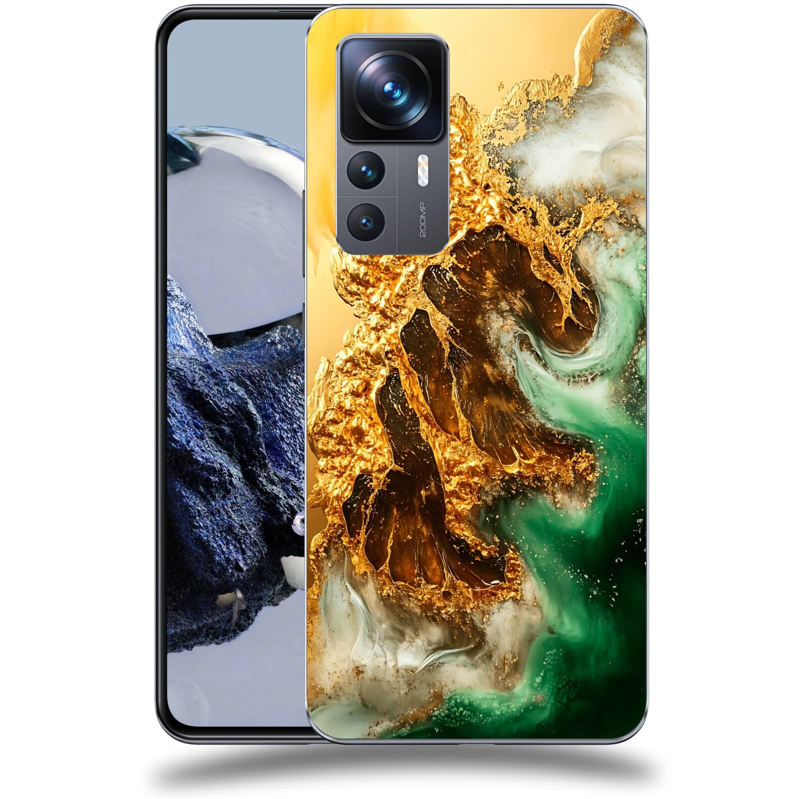 ACOVER Kryt na mobil Xiaomi 12T Pro - Golden Moss II