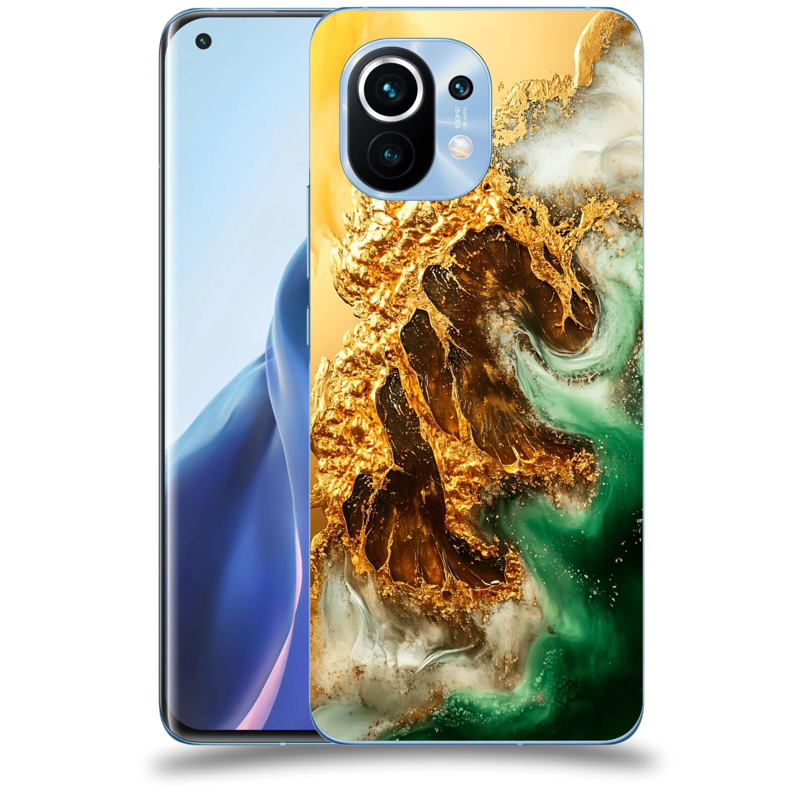 ACOVER Kryt na mobil Xiaomi Mi 11 - Golden Moss II