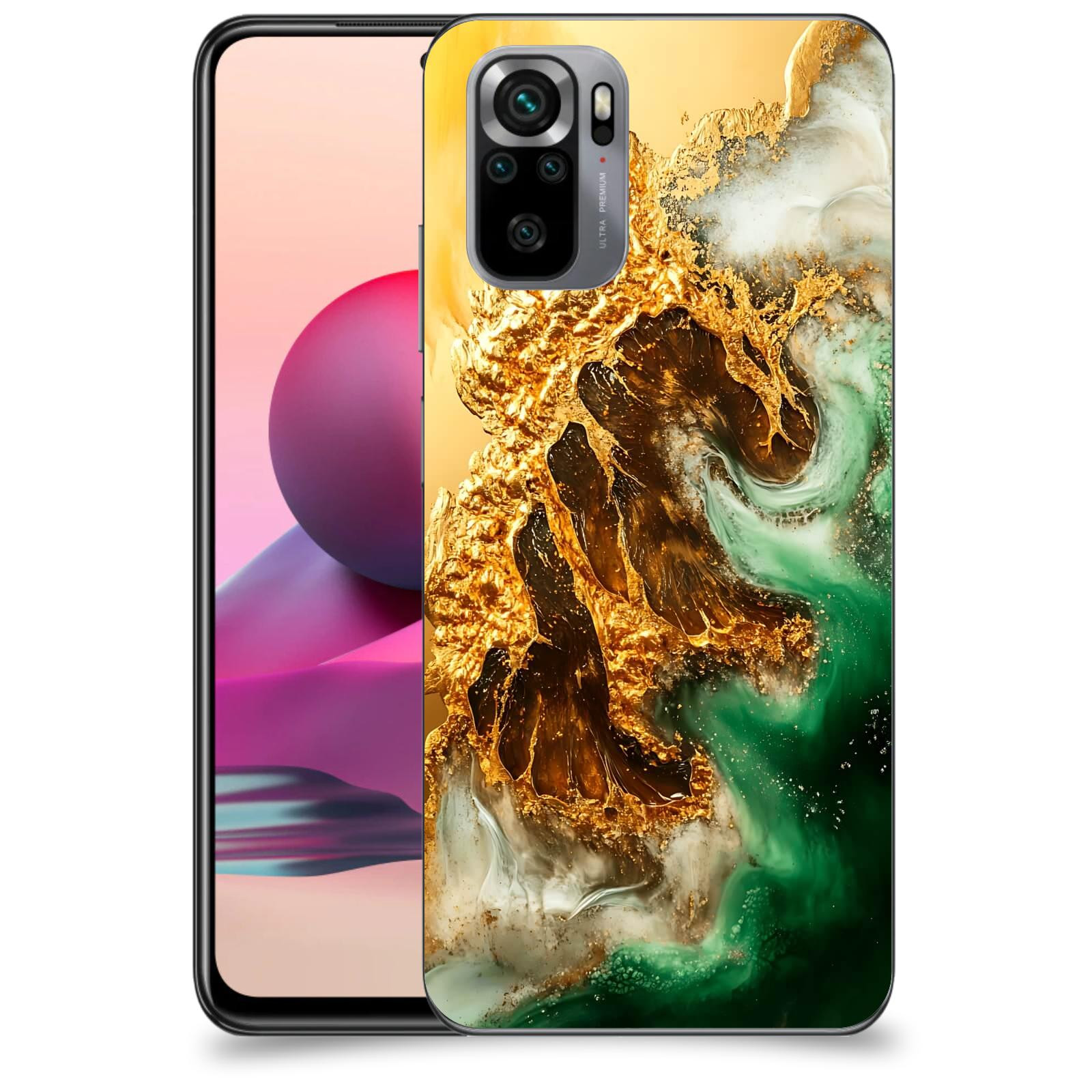 ACOVER Kryt na mobil Xiaomi Redmi Note 10S - Golden Moss II