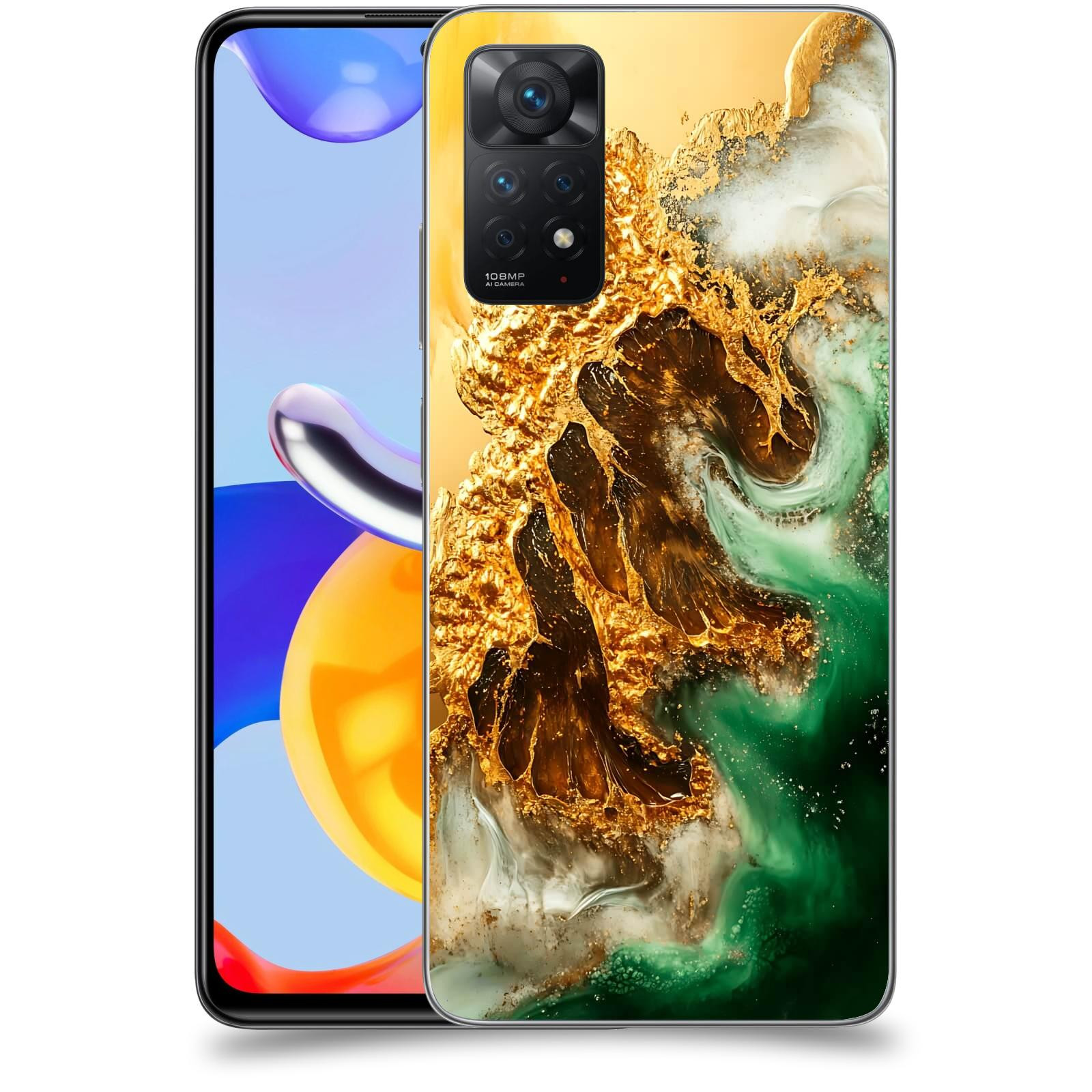 ACOVER Kryt na mobil Xiaomi Redmi Note 11 Pro - Golden Moss II