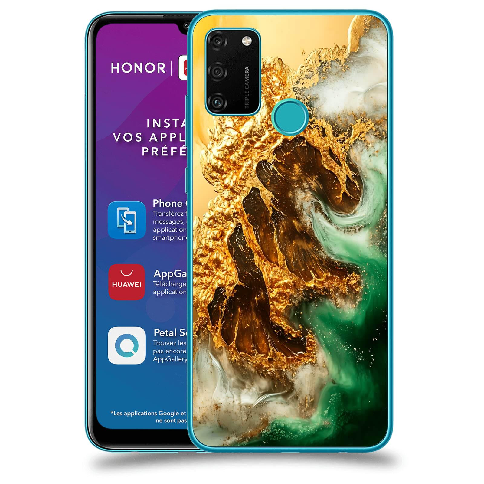 ACOVER Kryt na mobil Honor 9A - Golden Moss II