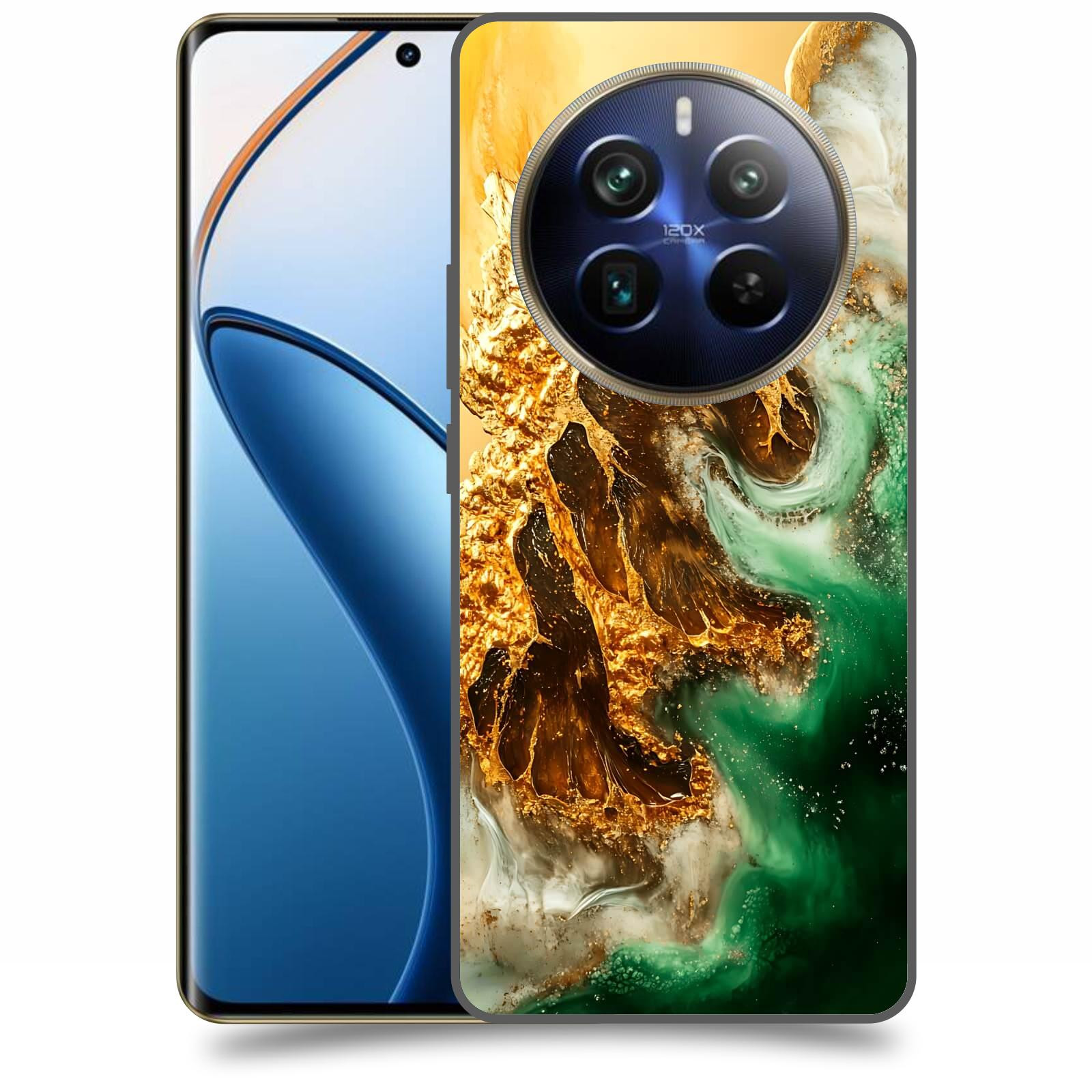 ACOVER Kryt na mobil Realme 12 pro+ 5g - Golden Moss II