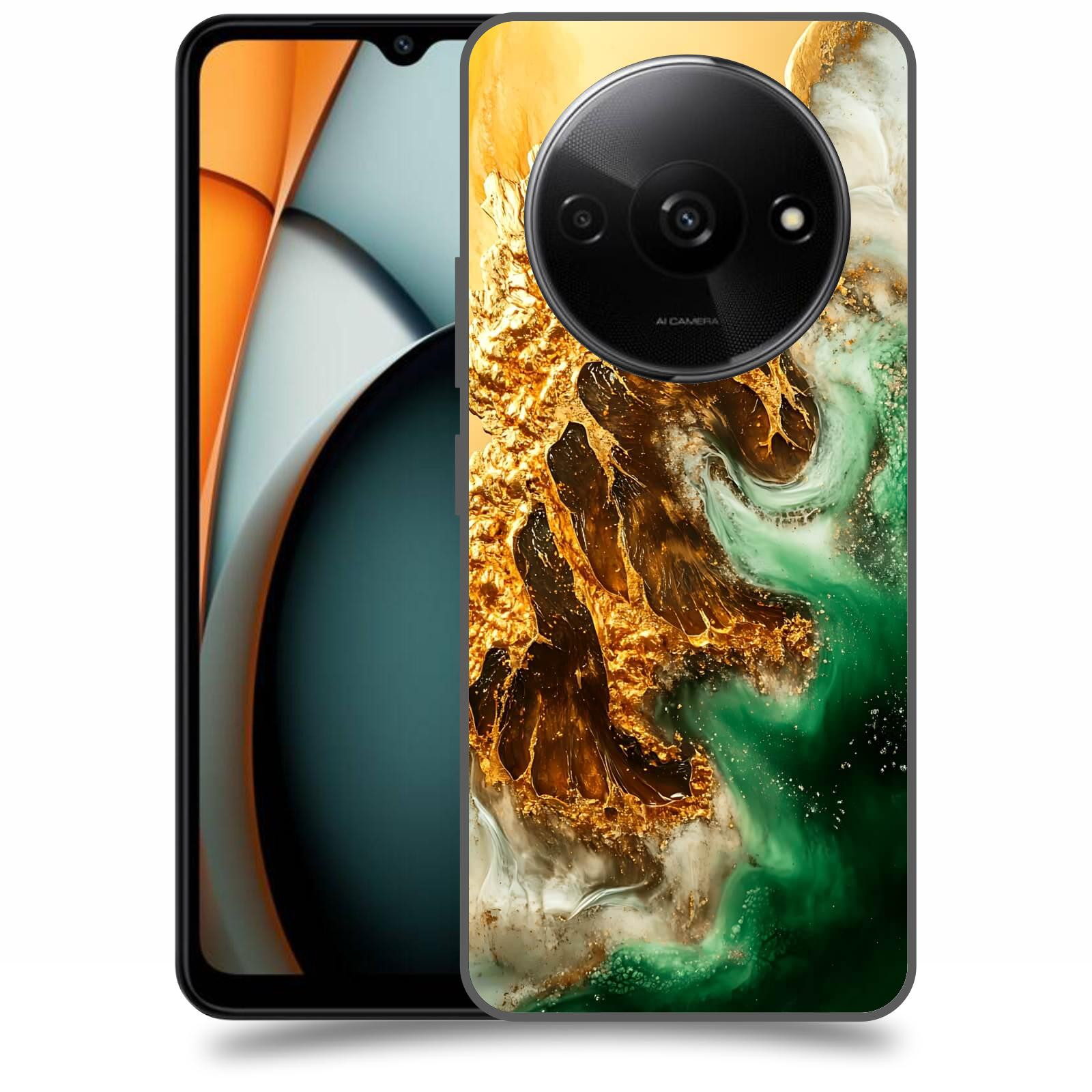 ACOVER Kryt na mobil Xiaomi Redmi A3 - Golden Moss II