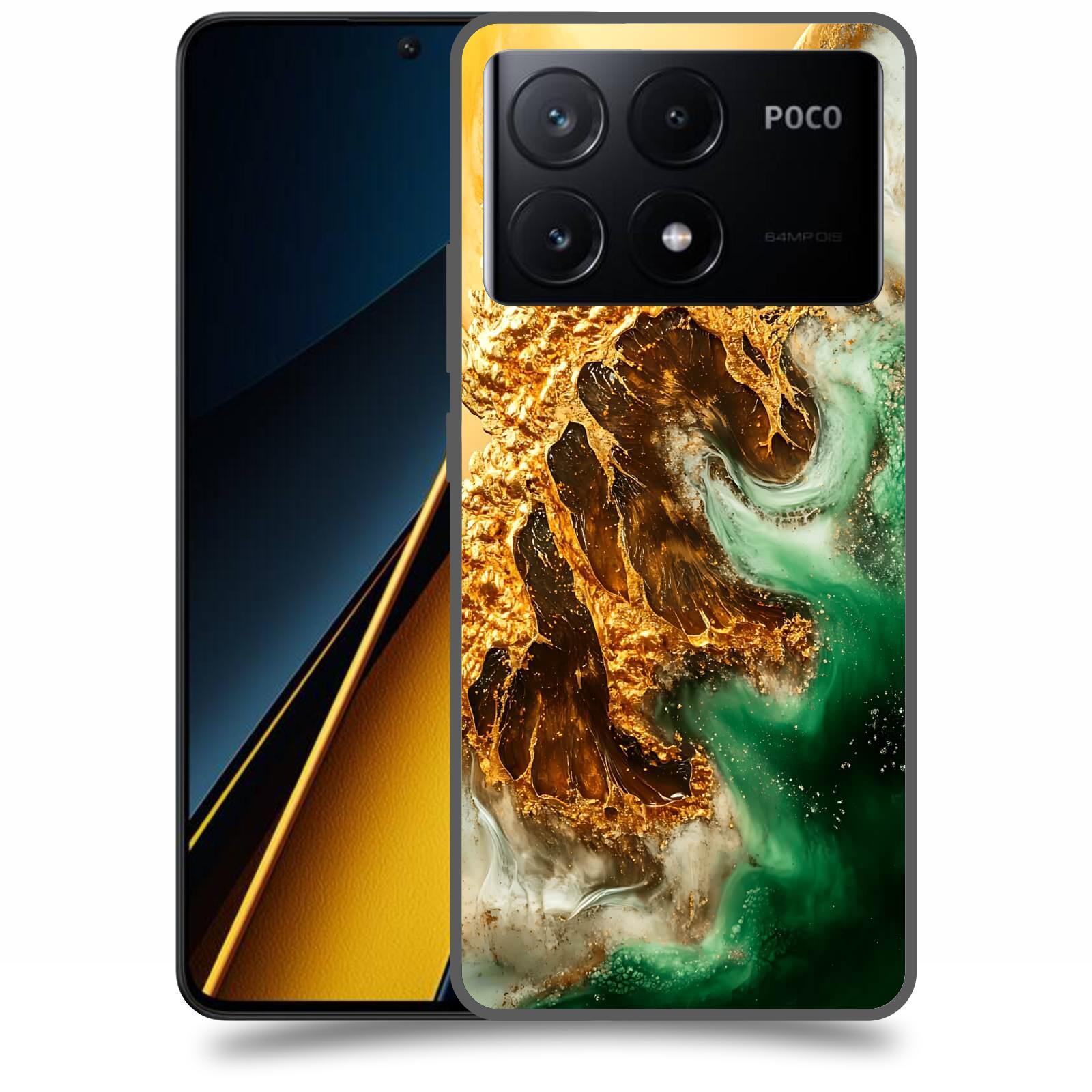 ACOVER Kryt na mobil Poco X6 Pro 5G - Golden Moss II