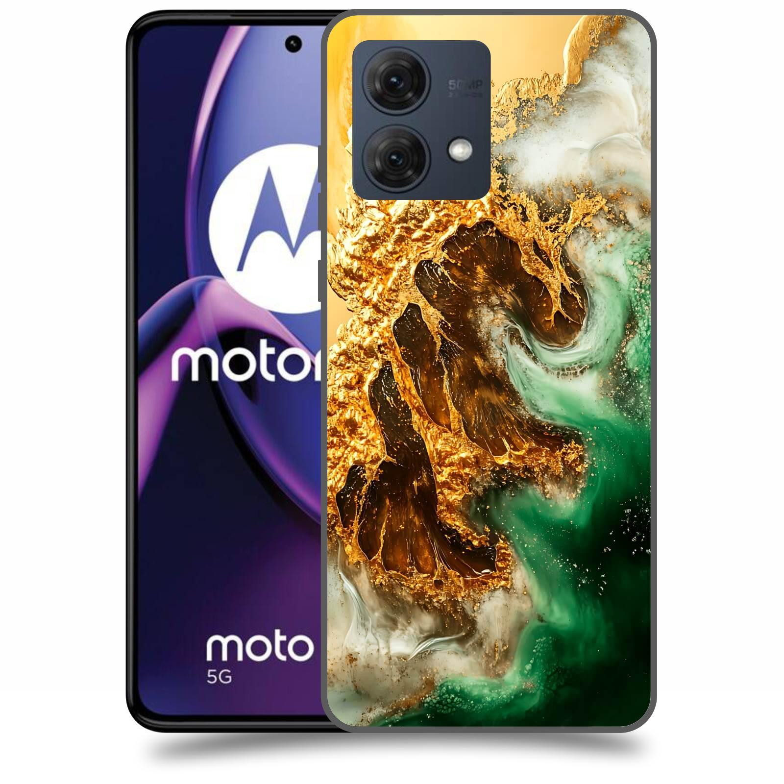ACOVER Kryt na mobil Motorola Moto G84 5G - Golden Moss II