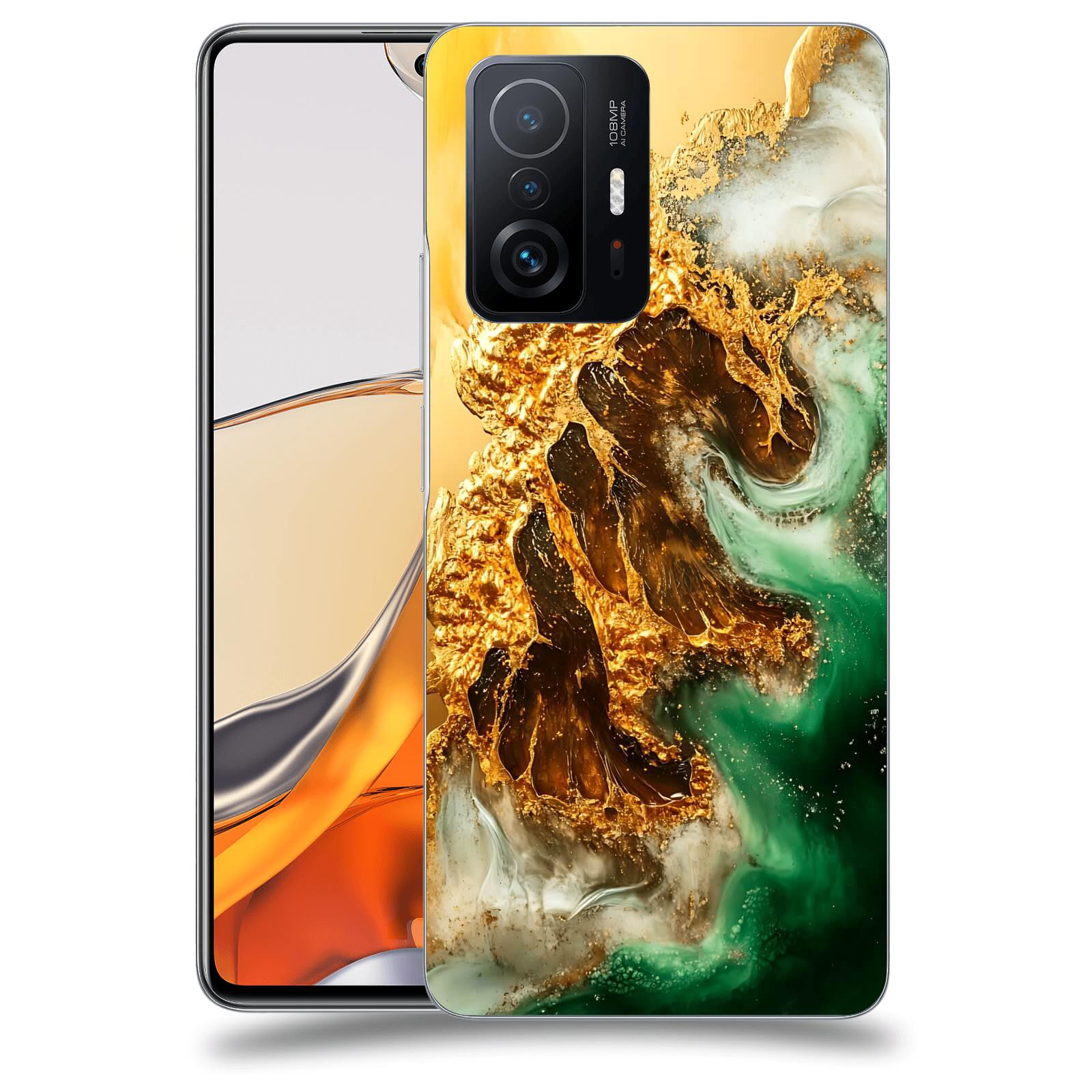 ACOVER Kryt na mobil Xiaomi 11T Pro - Golden Moss II