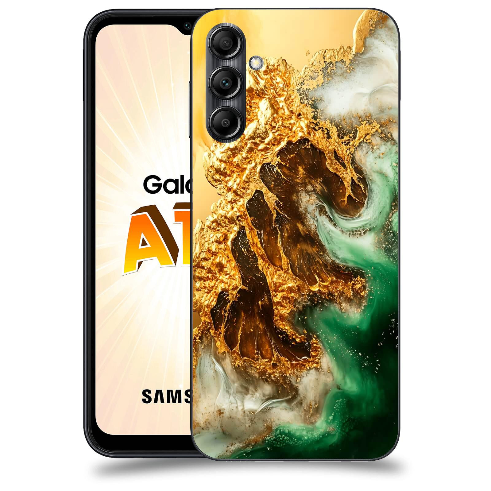 ACOVER Kryt na mobil Samsung Galaxy A14 LTE - Golden Moss II