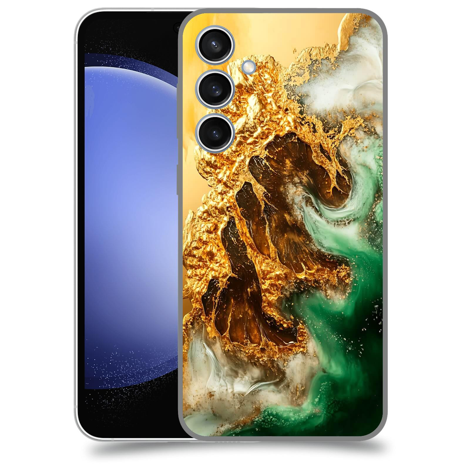 ACOVER Kryt na mobil Samsung Galaxy S23 FE - Golden Moss II