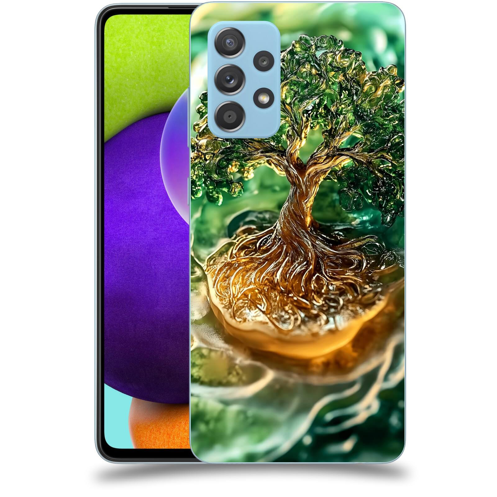 ACOVER Kryt na mobil Samsung Galaxy A52 A525F - Golden Moss III