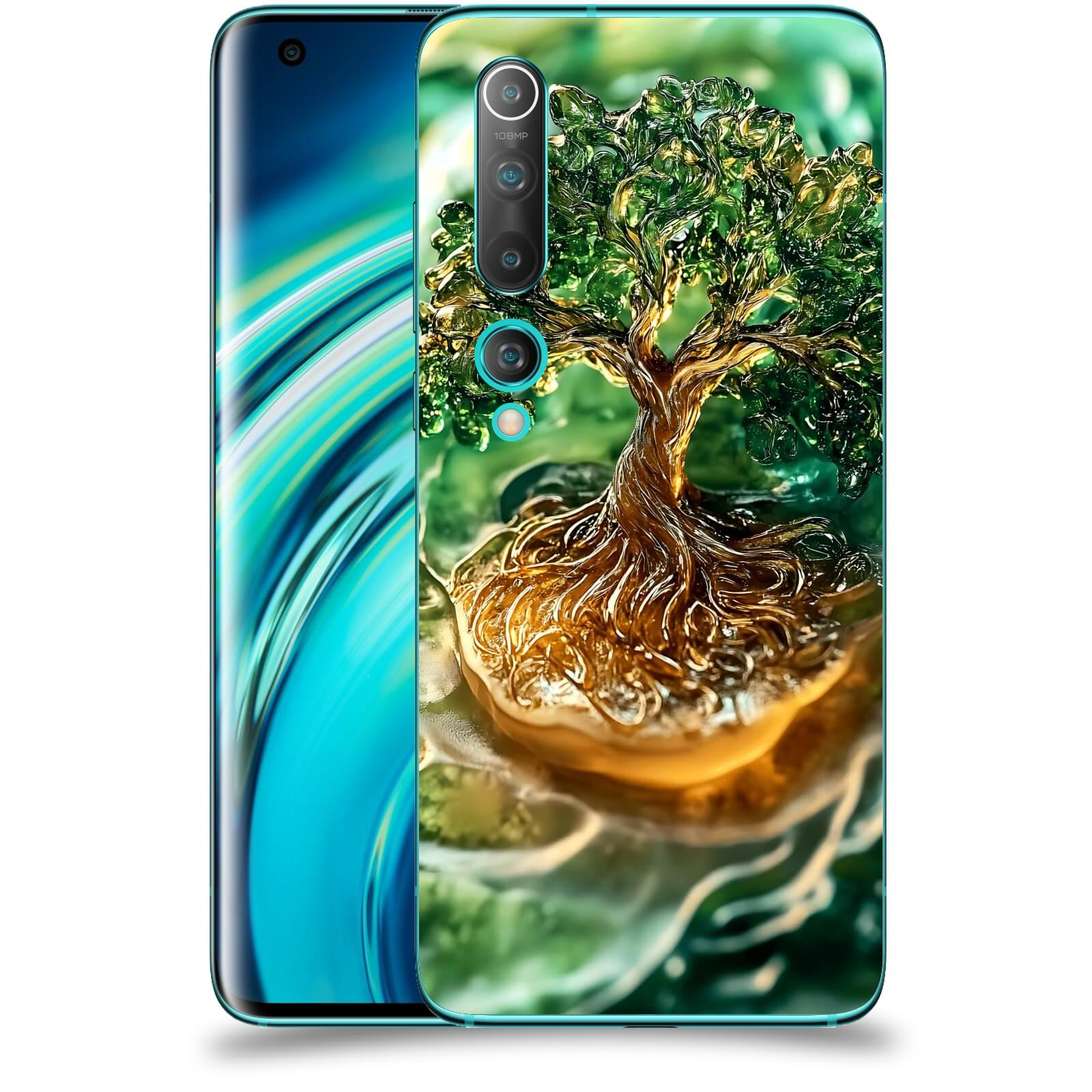 ACOVER Kryt na mobil Xiaomi Mi 10 - Golden Moss III