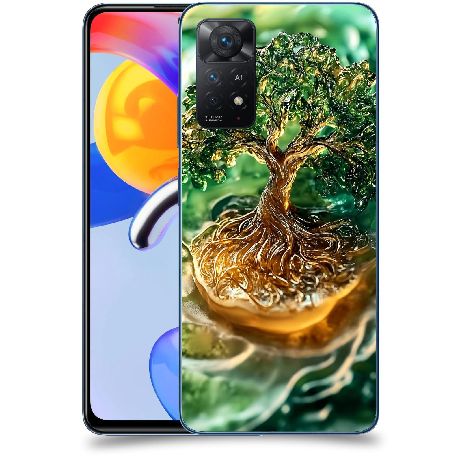 ACOVER Kryt na mobil Xiaomi Redmi Note 11 Pro 5G - Golden Moss III