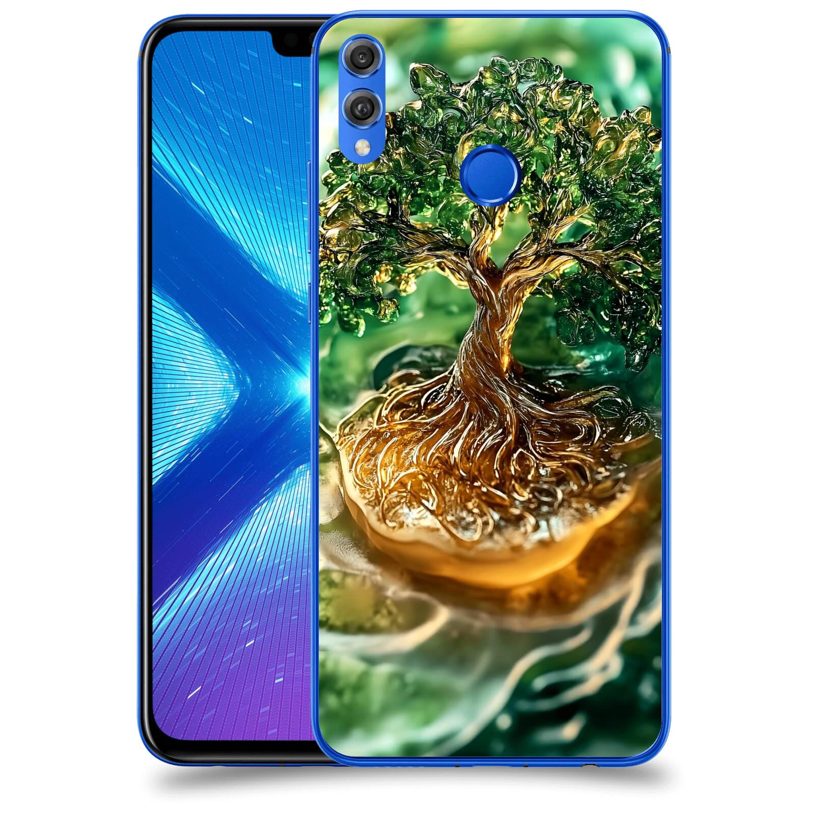 ACOVER Kryt na mobil Honor 8X - Golden Moss III