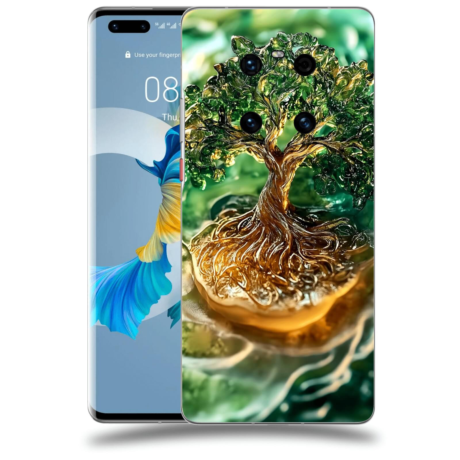 ACOVER Kryt na mobil Huawei Mate 40 Pro - Golden Moss III