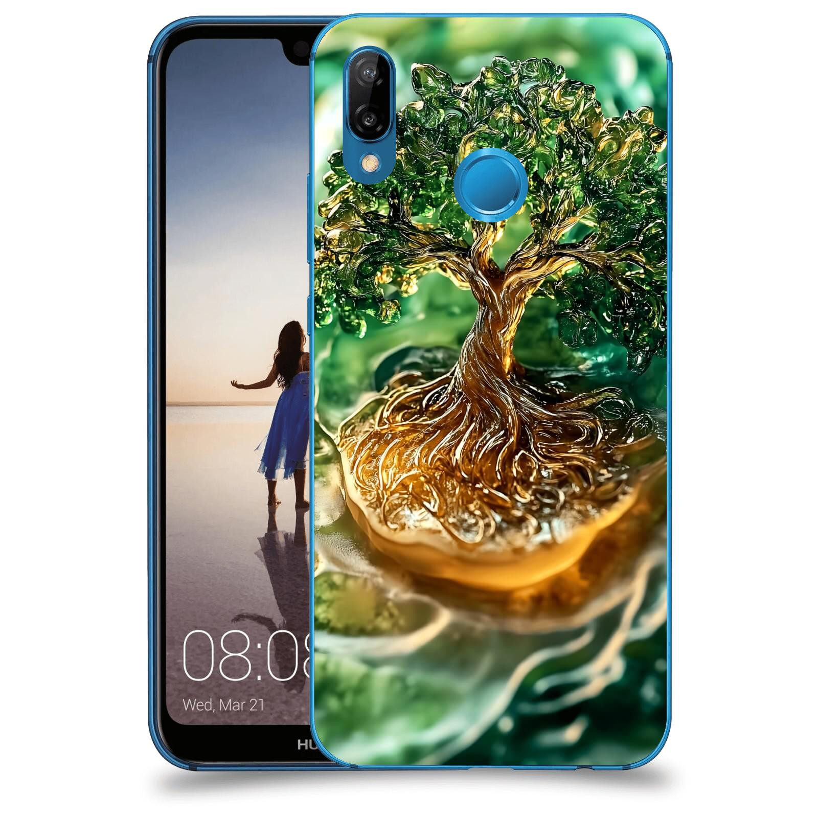 ACOVER Kryt na mobil Huawei P20 Lite - Golden Moss III