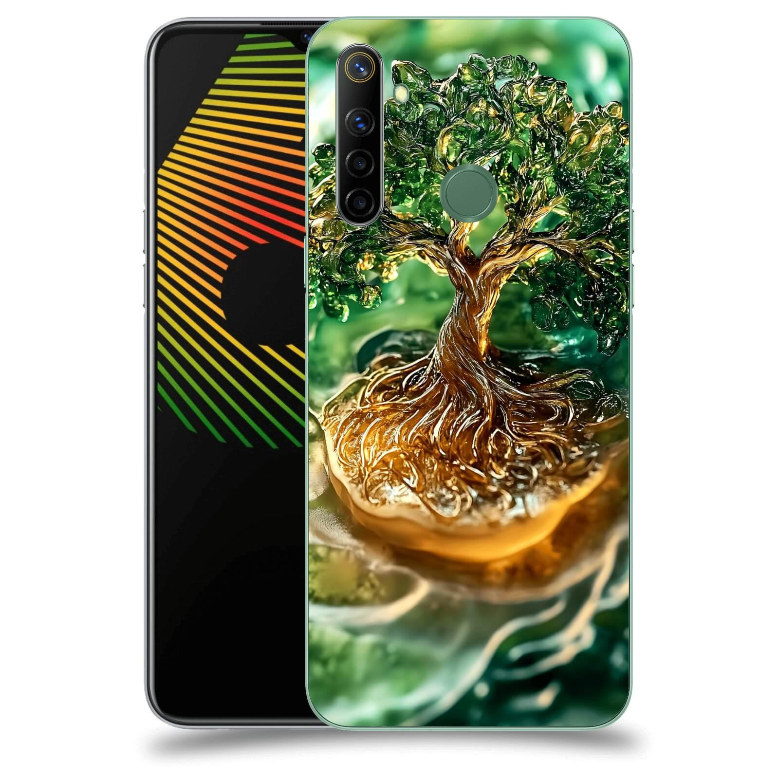 ACOVER Kryt na mobil Realme 6i - Golden Moss III