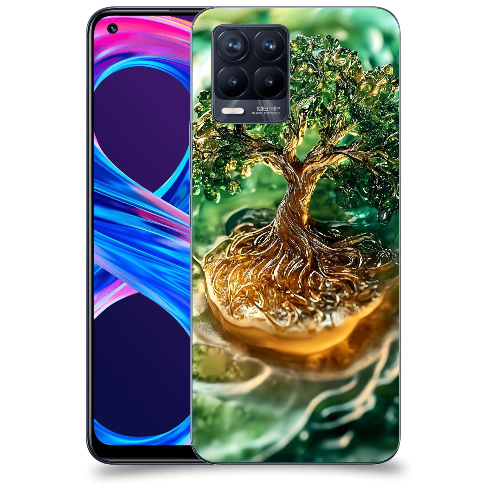 ACOVER Kryt na mobil Realme 8 Pro - Golden Moss III