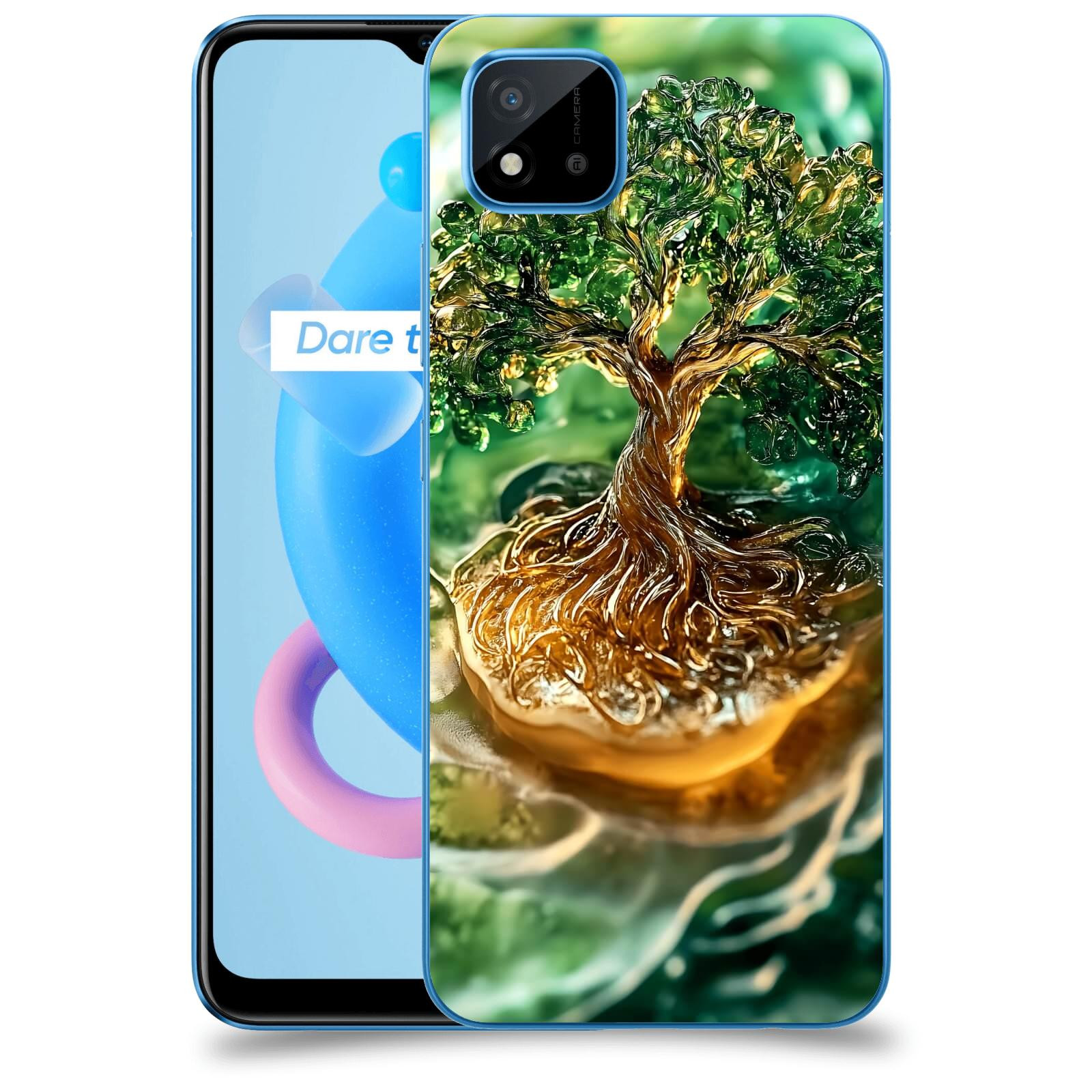 ACOVER Kryt na mobil Realme C11 (2021) - Golden Moss III