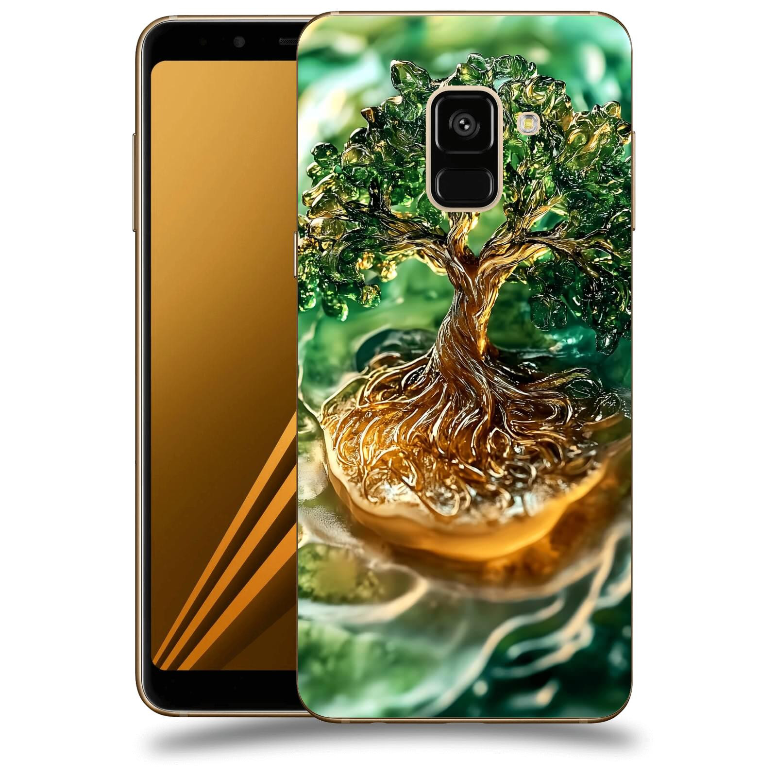 ACOVER Kryt na mobil Samsung Galaxy A8 2018 A530F - Golden Moss III