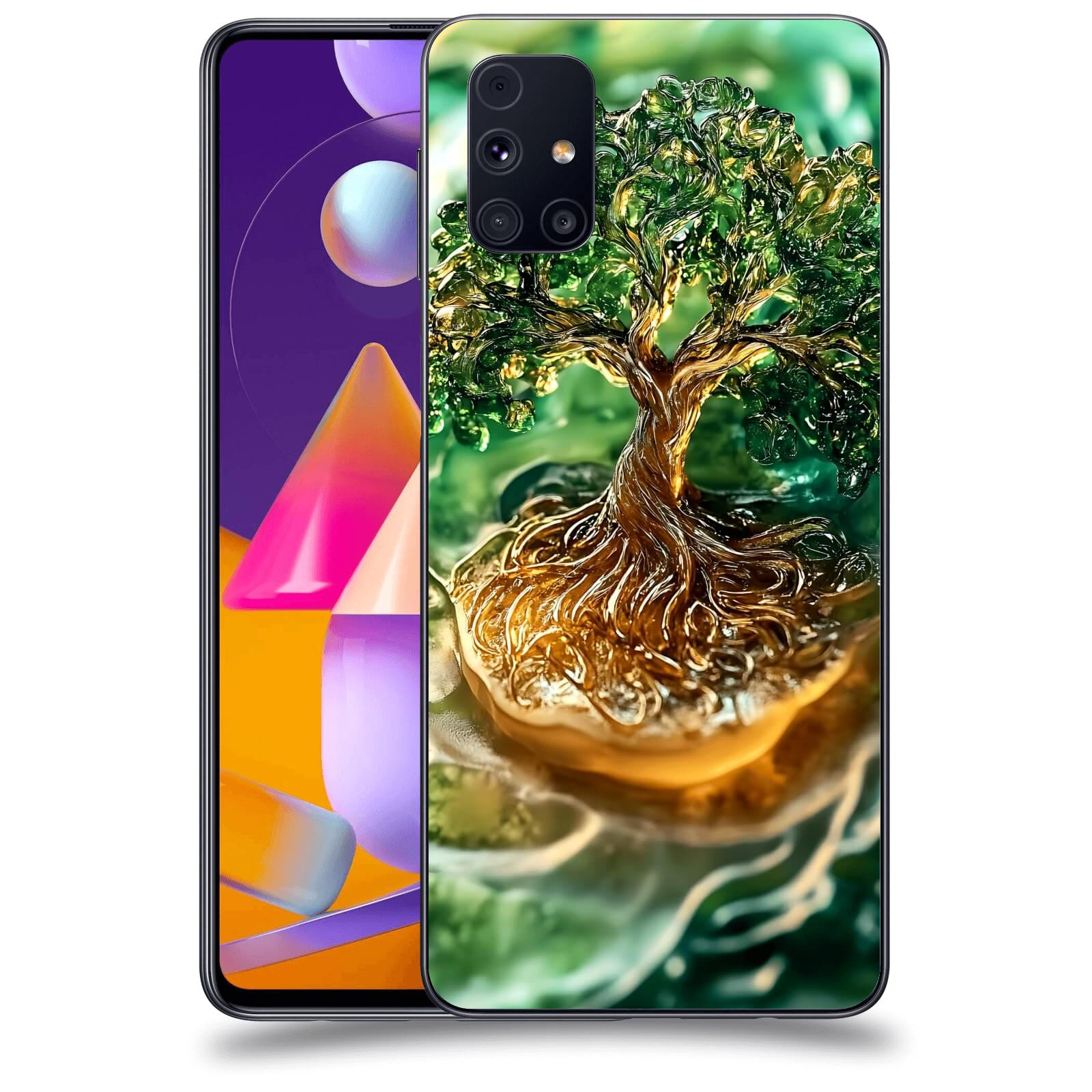 ACOVER Kryt na mobil Samsung Galaxy M31s - Golden Moss III