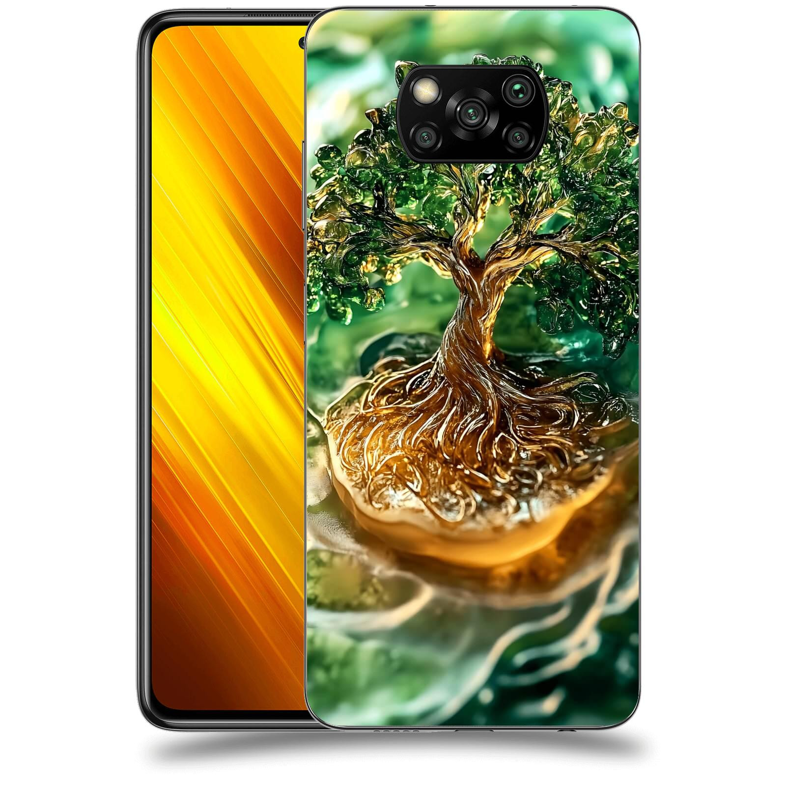 ACOVER Kryt na mobil Xiaomi Poco X3 - Golden Moss III