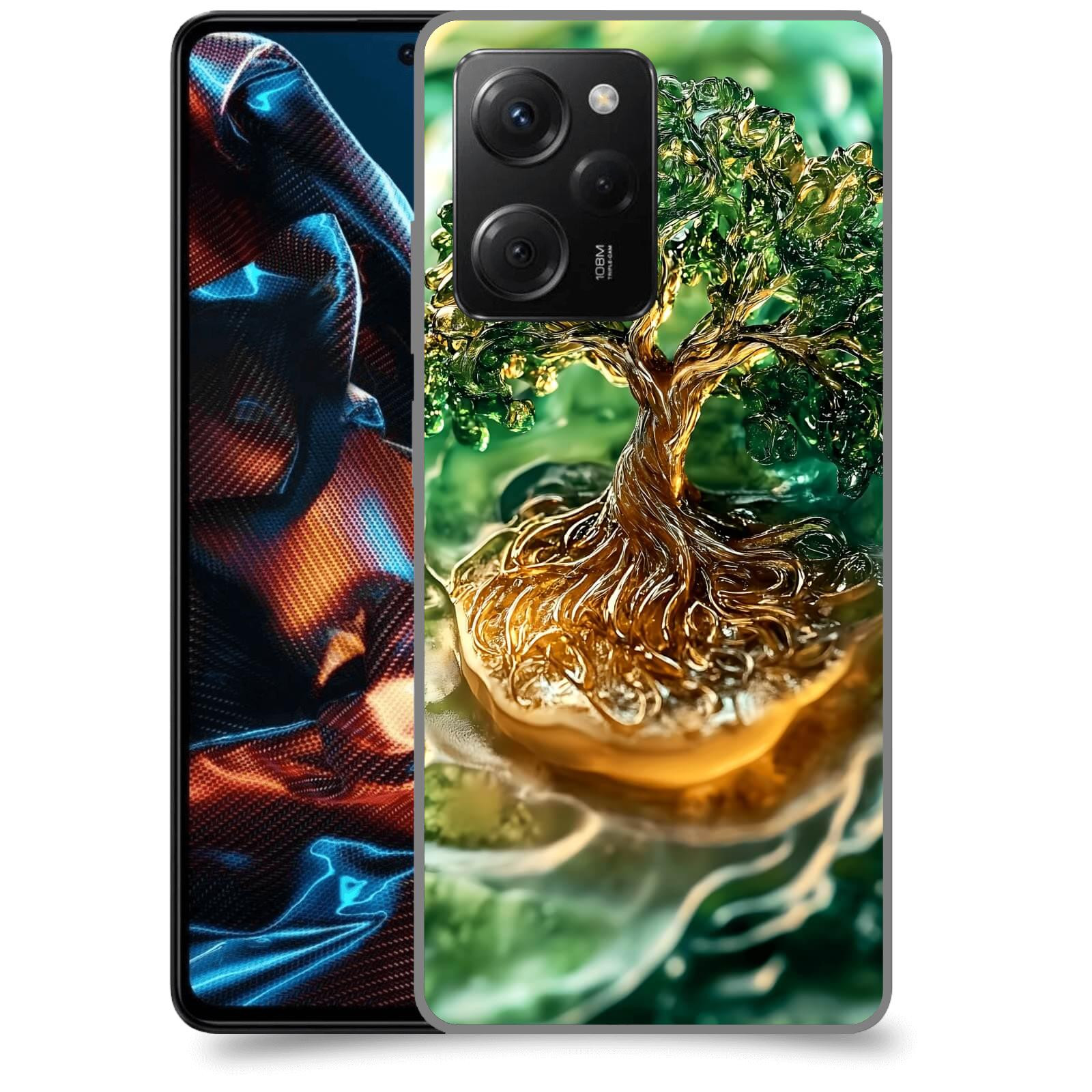 ACOVER Kryt na mobil Xiaomi Poco X5 Pro - Golden Moss III