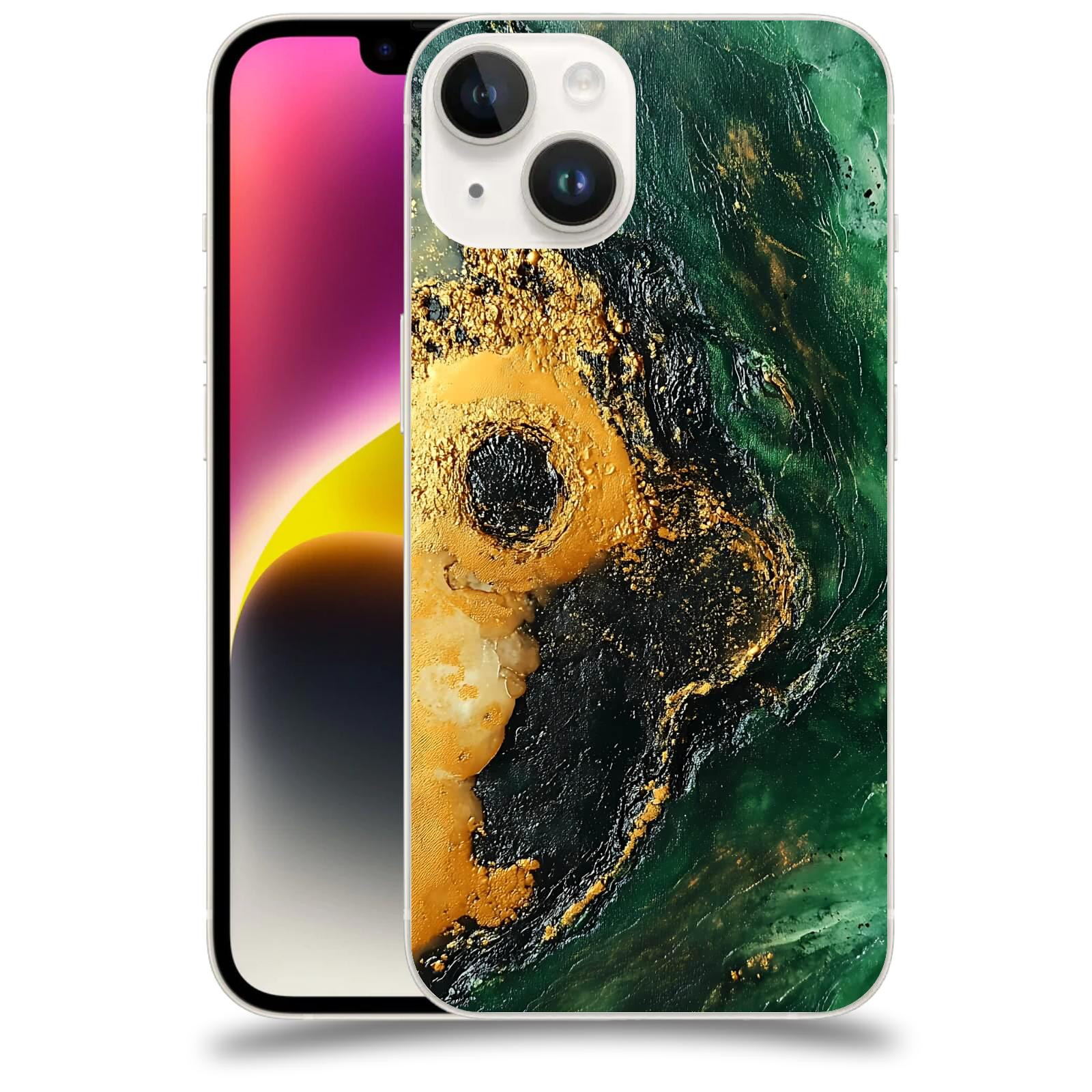 ACOVER Kryt na mobil Apple iPhone 14 - Golden Moss IV