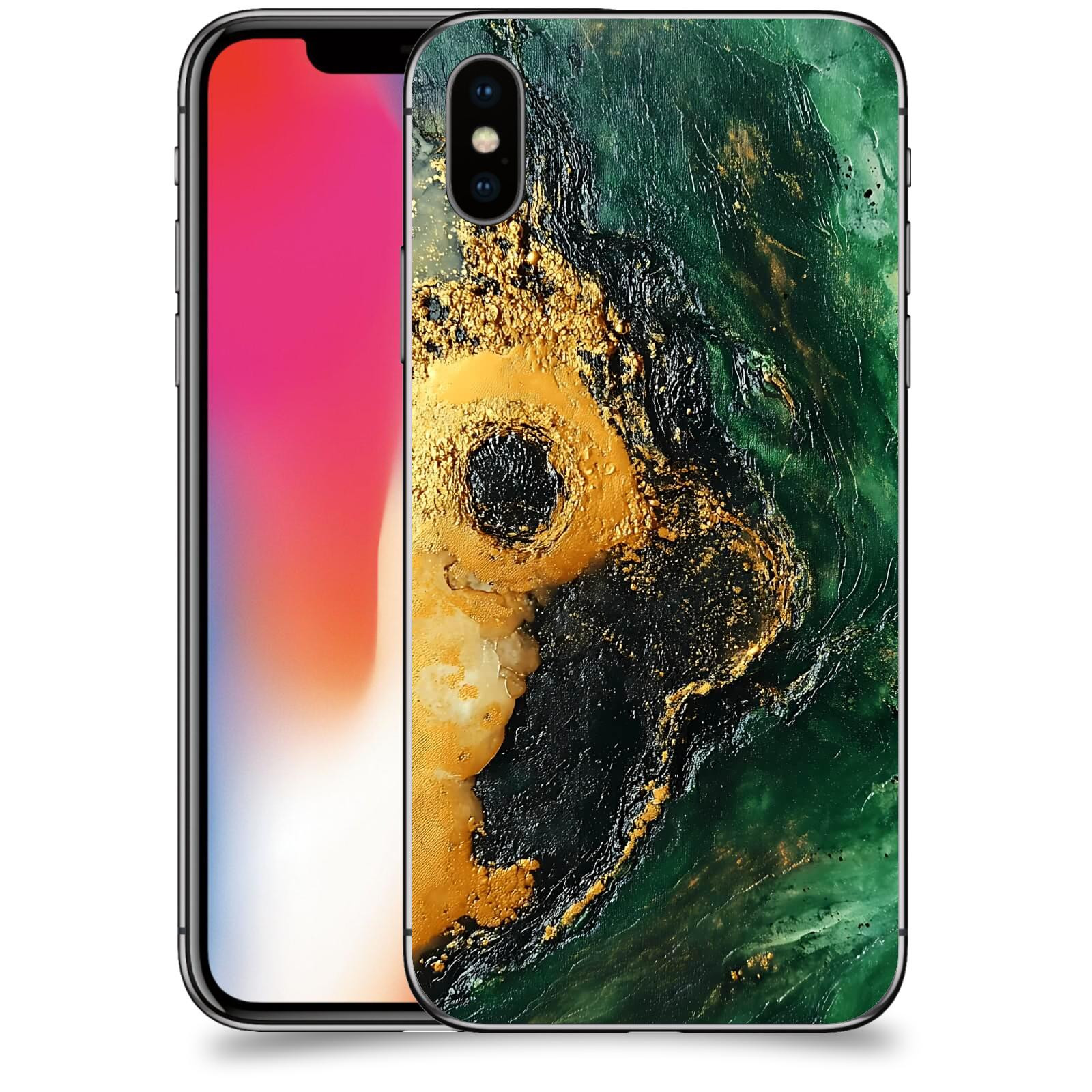 ACOVER Kryt na mobil Apple iPhone X/XS - Golden Moss IV