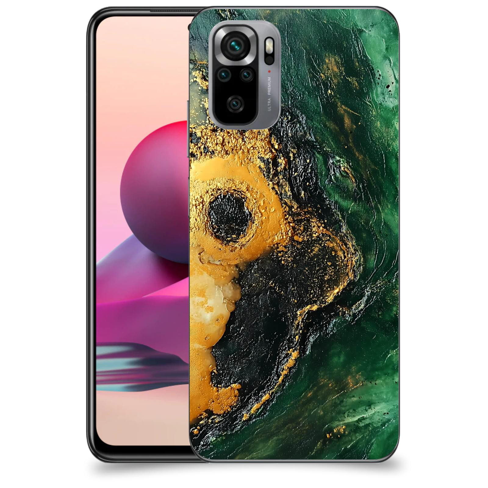 ACOVER Kryt na mobil Xiaomi Redmi Note 10S - Golden Moss IV