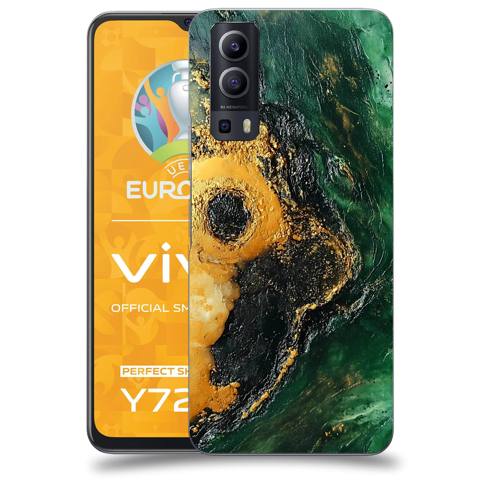 ACOVER Kryt na mobil Vivo Y72 5G - Golden Moss IV
