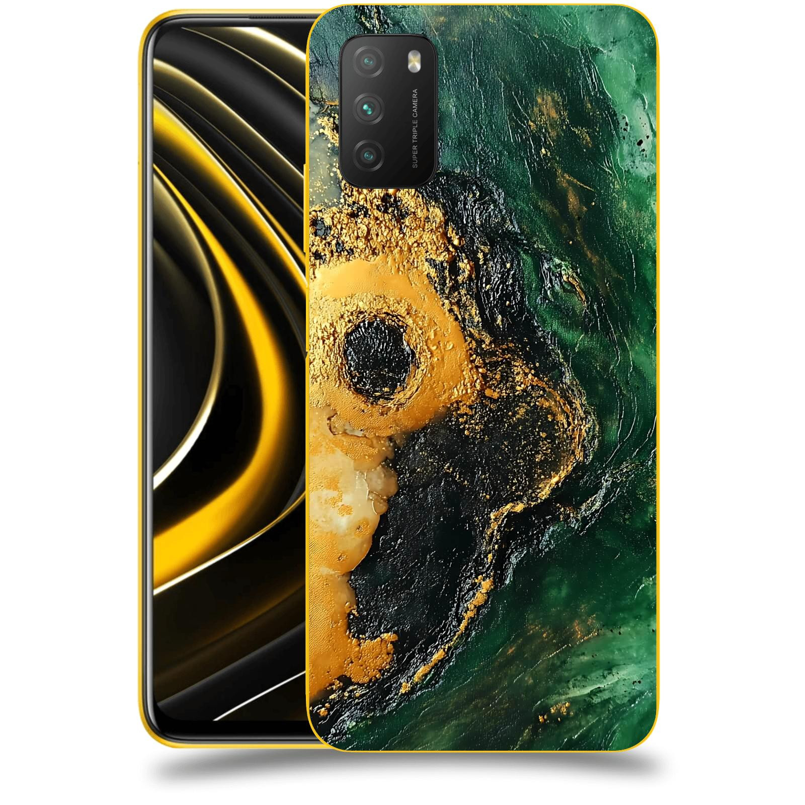 ACOVER Kryt na mobil Xiaomi Poco M3 - Golden Moss IV