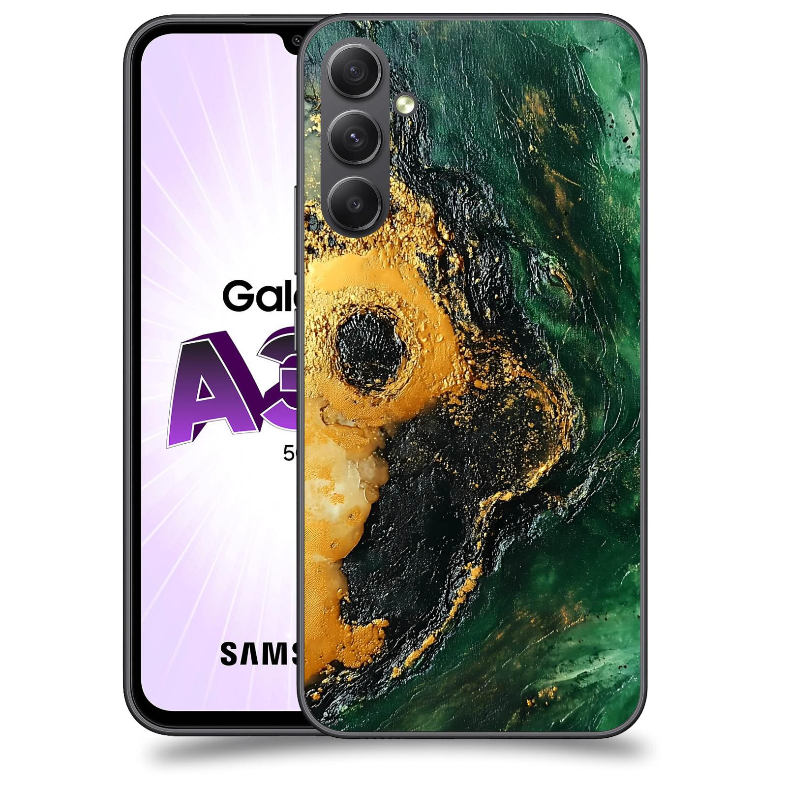 ACOVER Kryt na mobil Samsung Galaxy A34 - Golden Moss IV