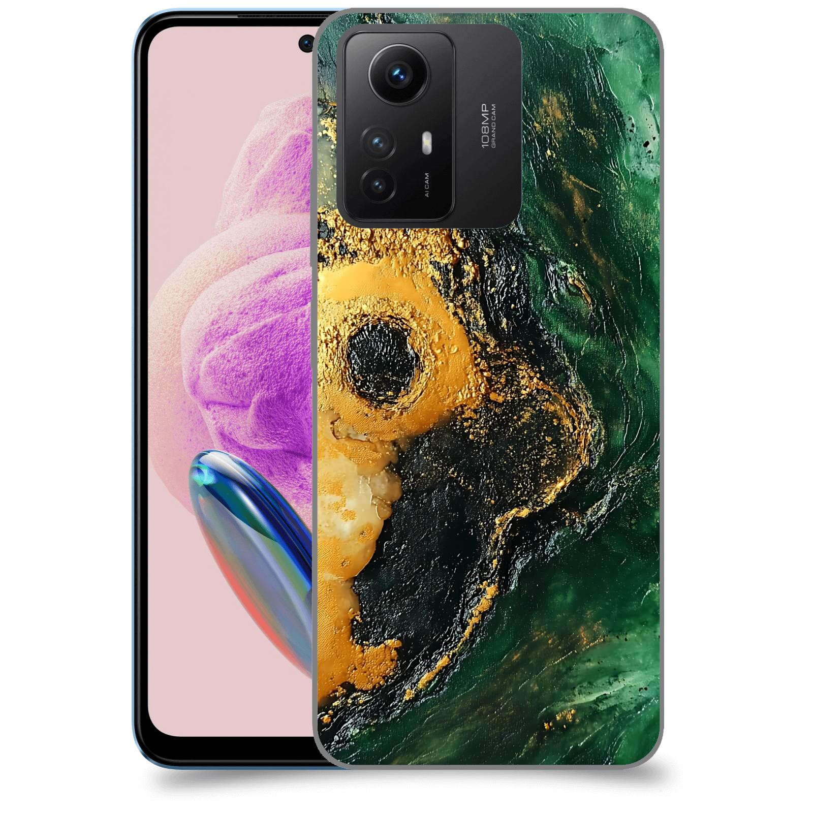 ACOVER Kryt na mobil Xiaomi Redmi Note 12S - Golden Moss IV