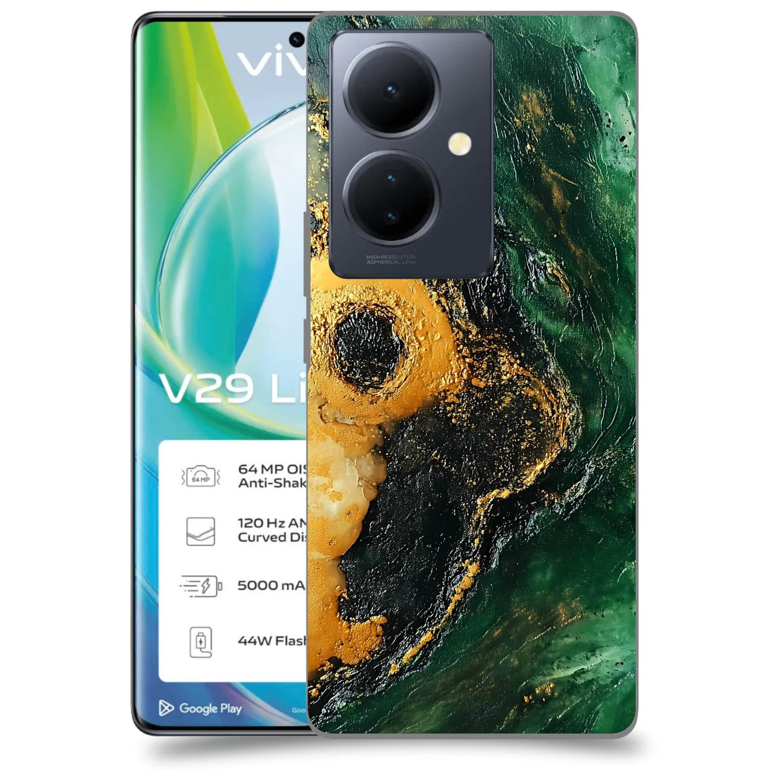 ACOVER Kryt na mobil VIVO V29 Lite 5G - Golden Moss IV
