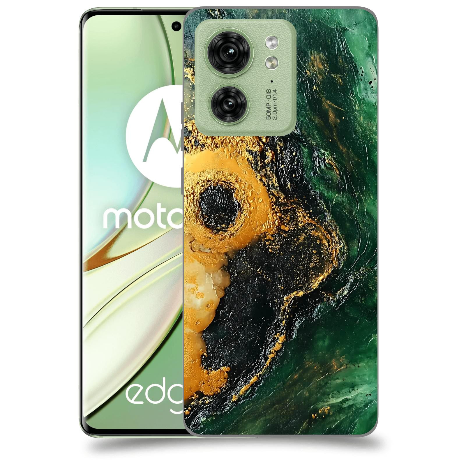 ACOVER Kryt na mobil Motorola EDGE 40 5G - Golden Moss IV