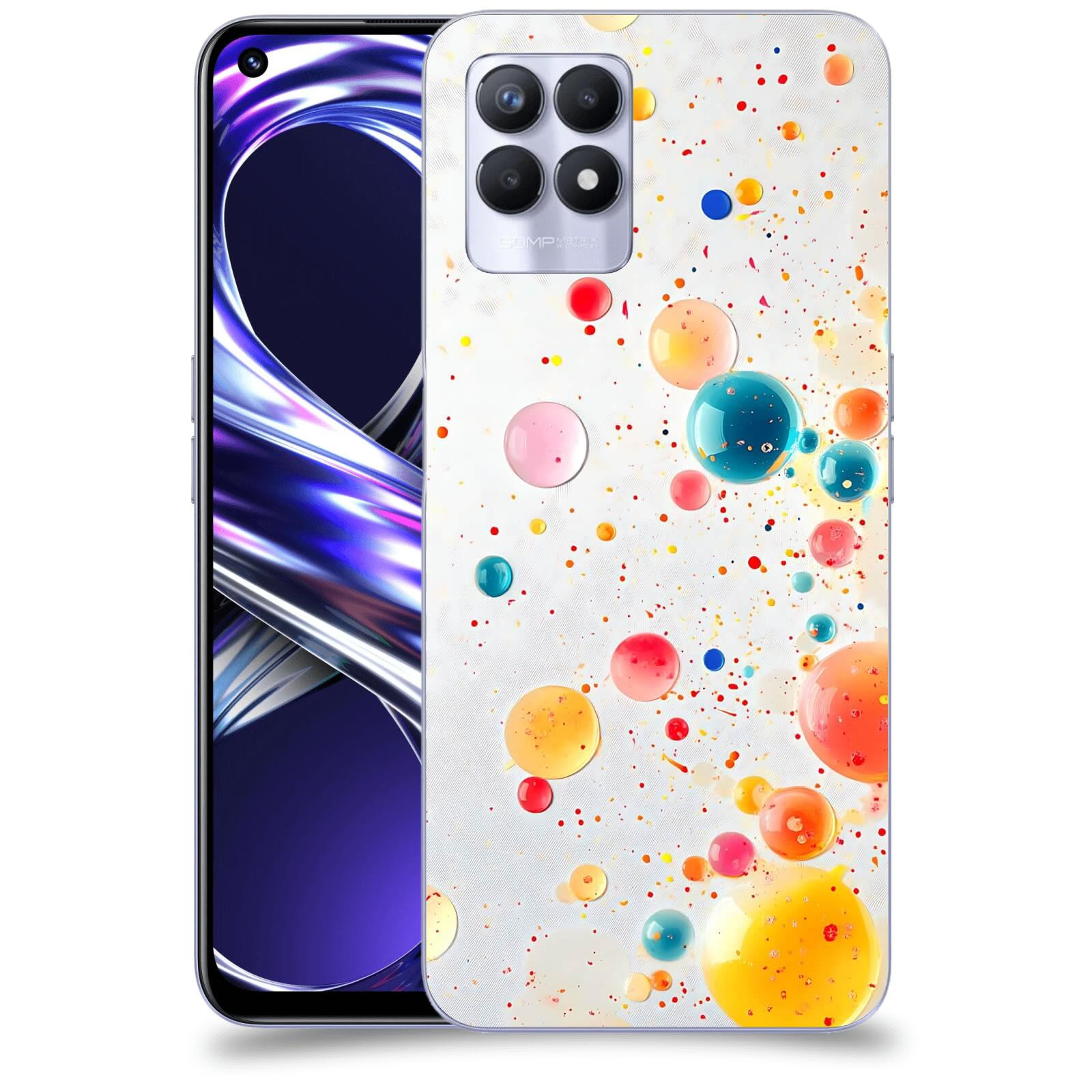 ACOVER Kryt na mobil Realme 8i - Barevný výbuch