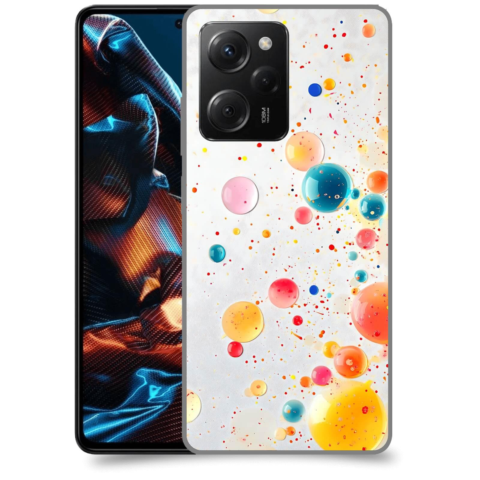ACOVER Kryt na mobil Xiaomi Poco X5 Pro - Barevný výbuch