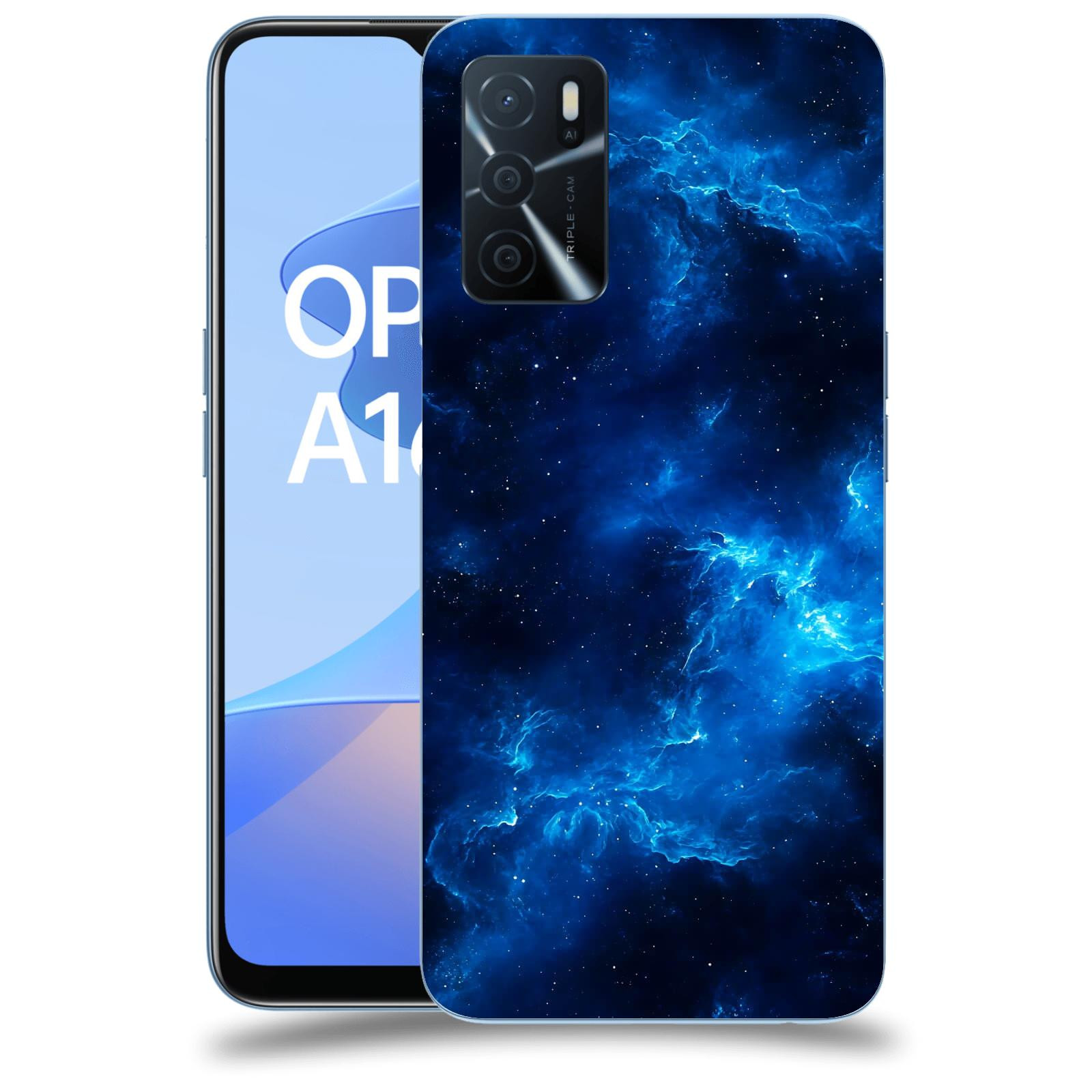 ACOVER Kryt na mobil OPPO A16s - Elektrická mlhovina