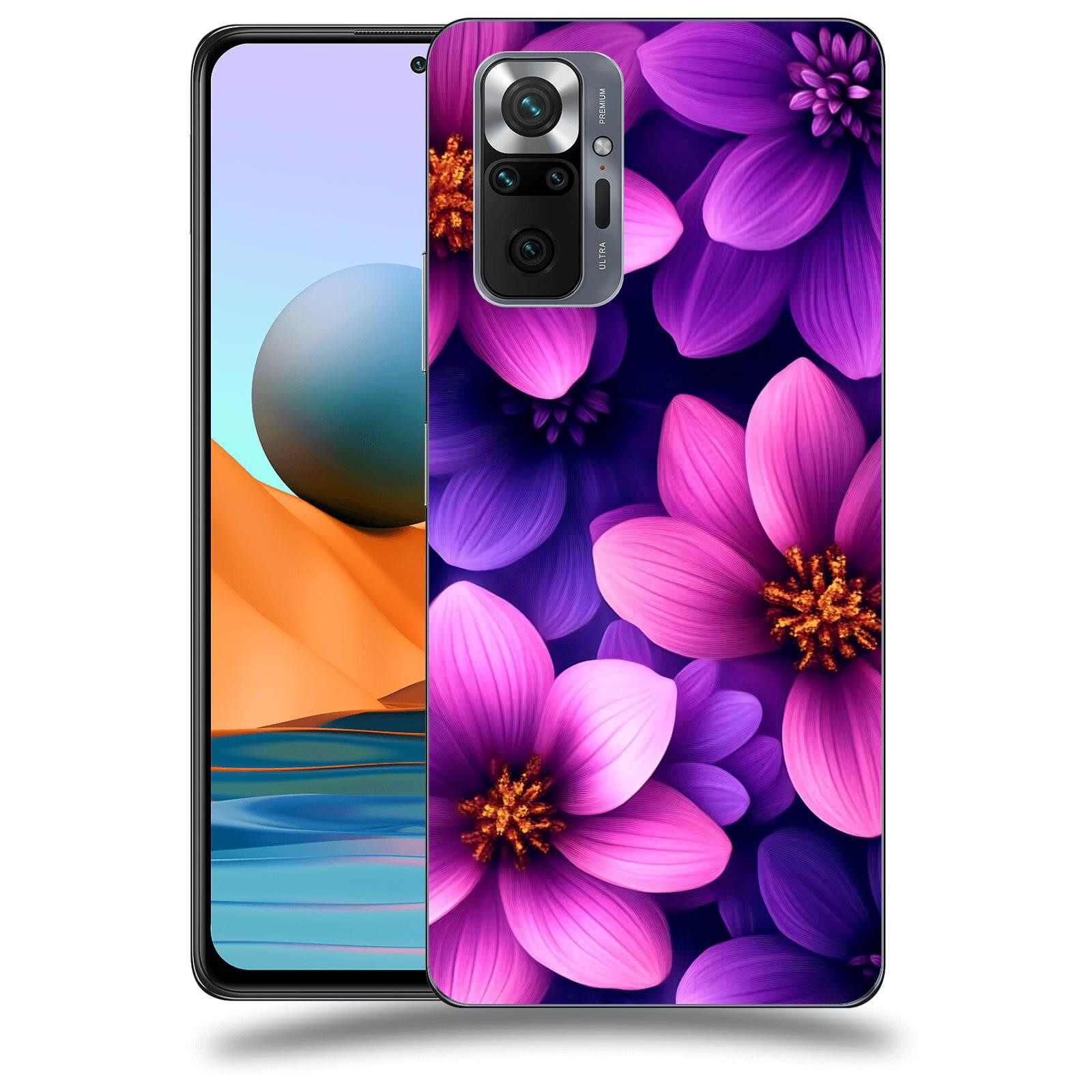 ACOVER Kryt na mobil Xiaomi Mi Note 10 (Pro) - Fialové květiny