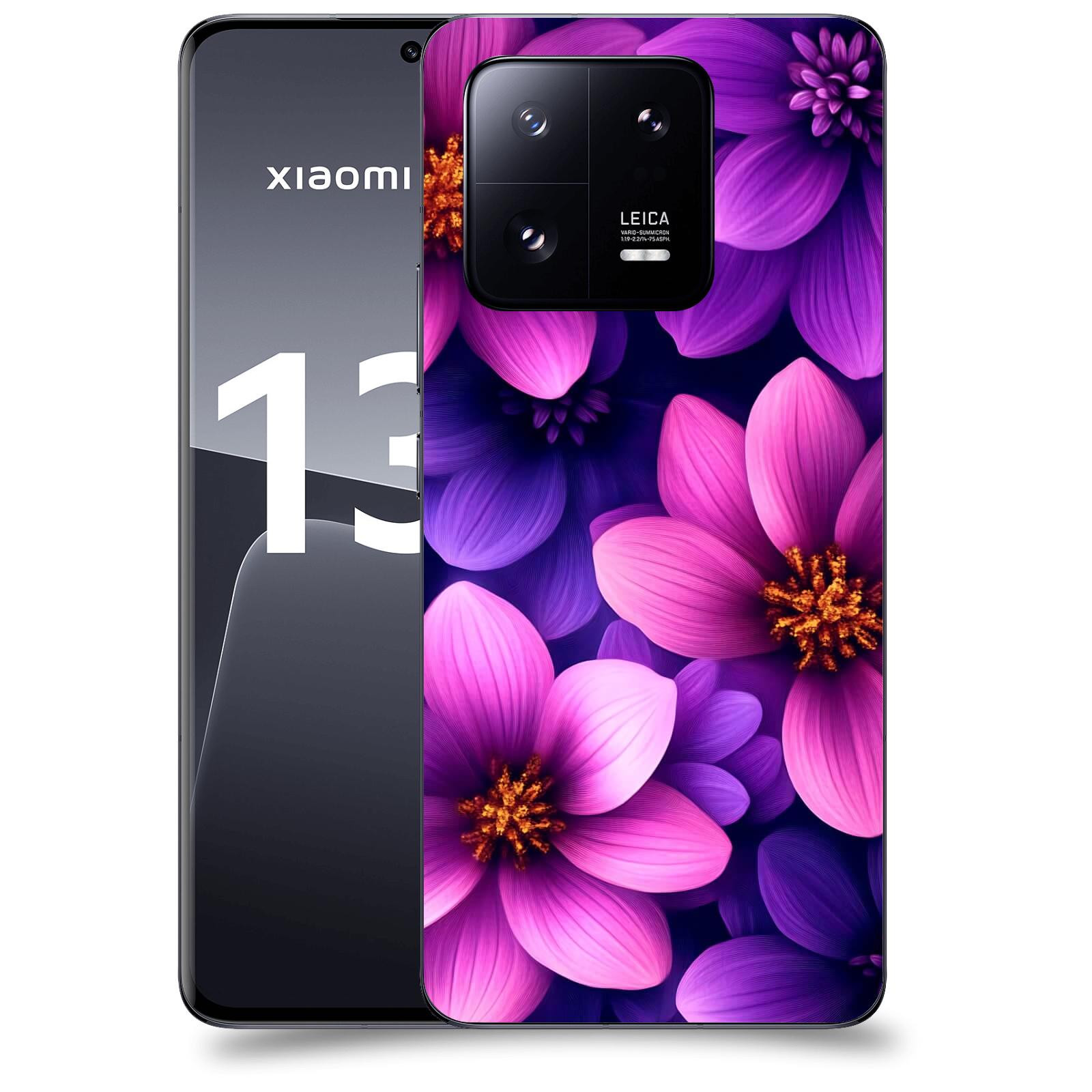 ACOVER Kryt na mobil Xiaomi 13 Pro - Fialové květiny