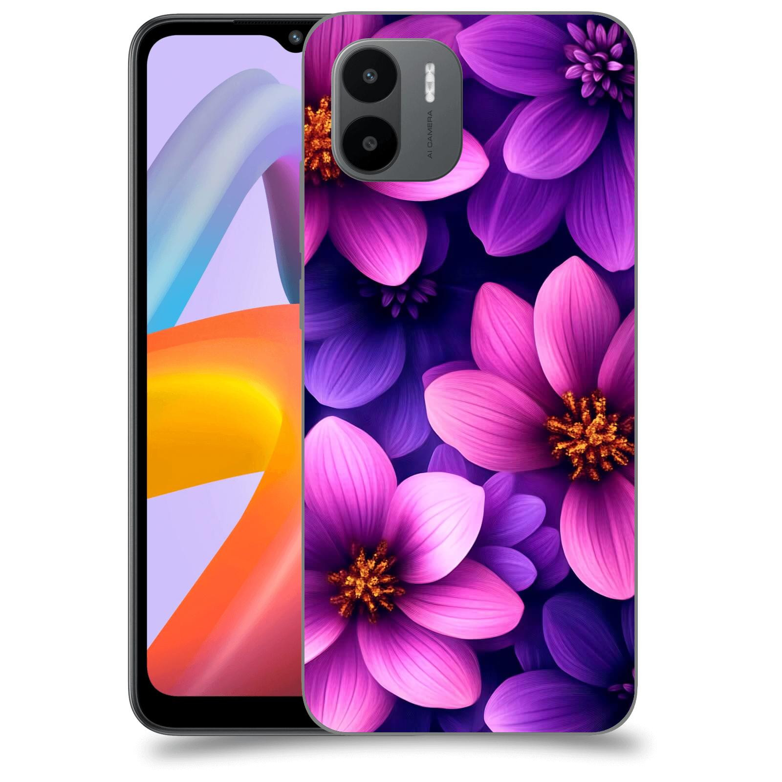 ACOVER Kryt na mobil Xiaomi Redmi A2+ - Fialové květiny